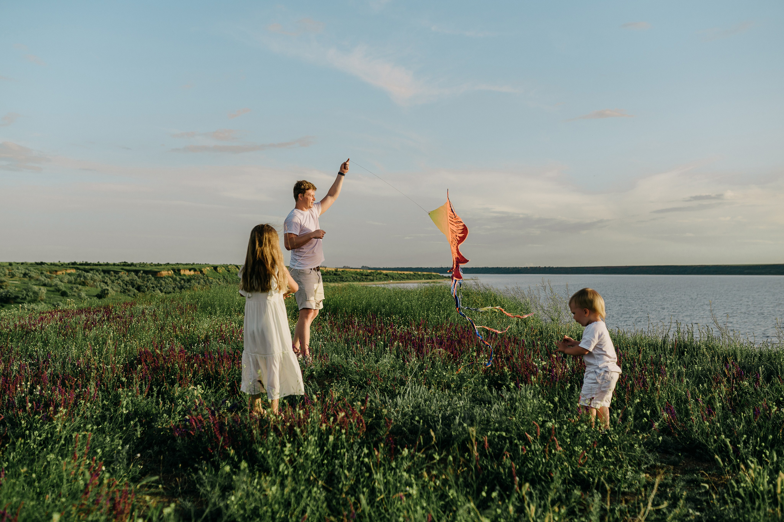 Воздушный змей, история на озере