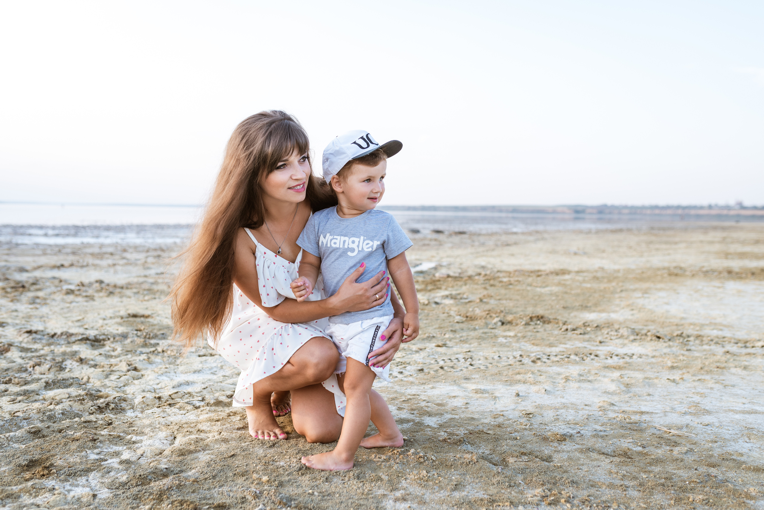 Дина и Тима на Куяльнике