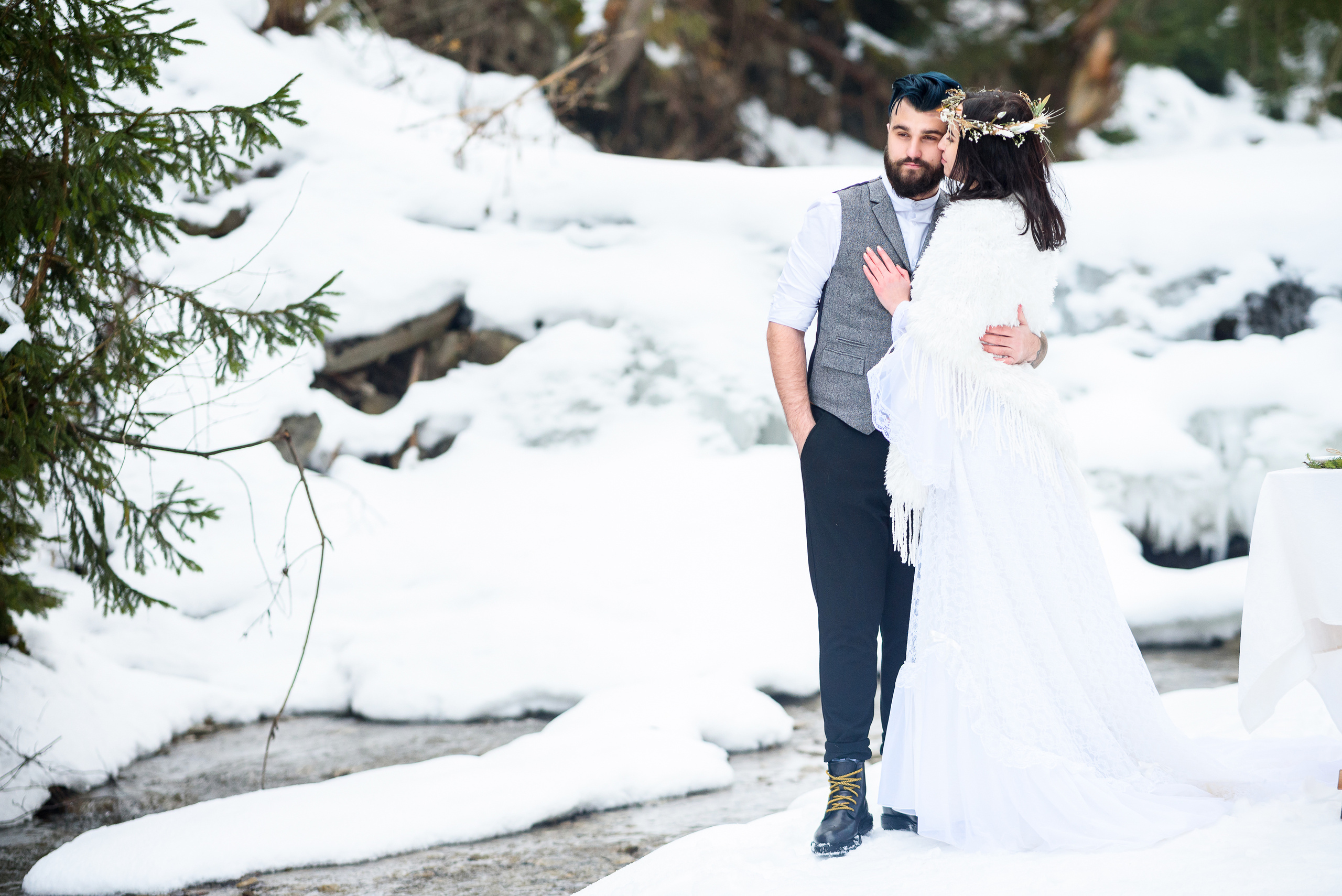 Зимняя свадьба в Карпатах