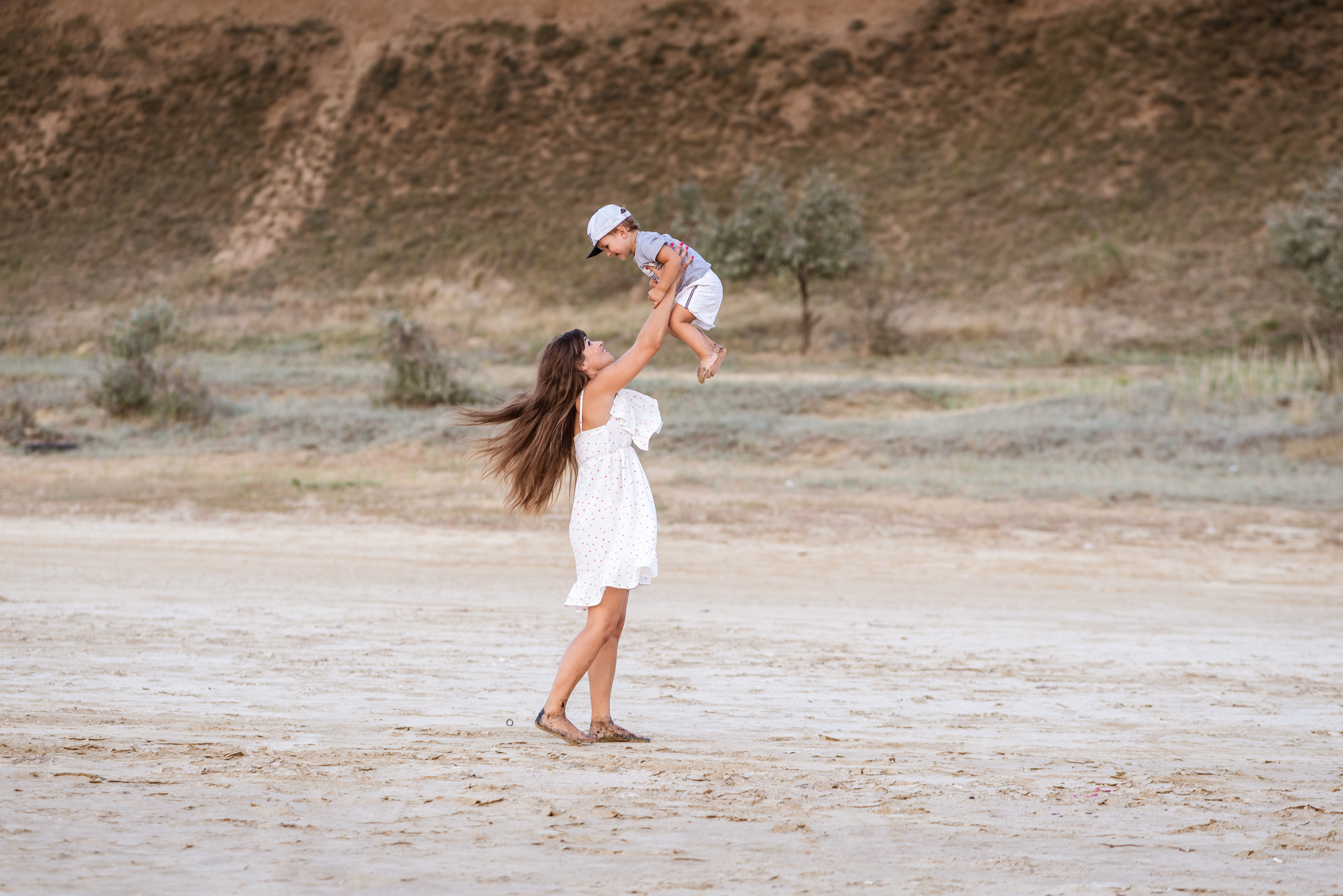 Дина и Тима на Куяльнике