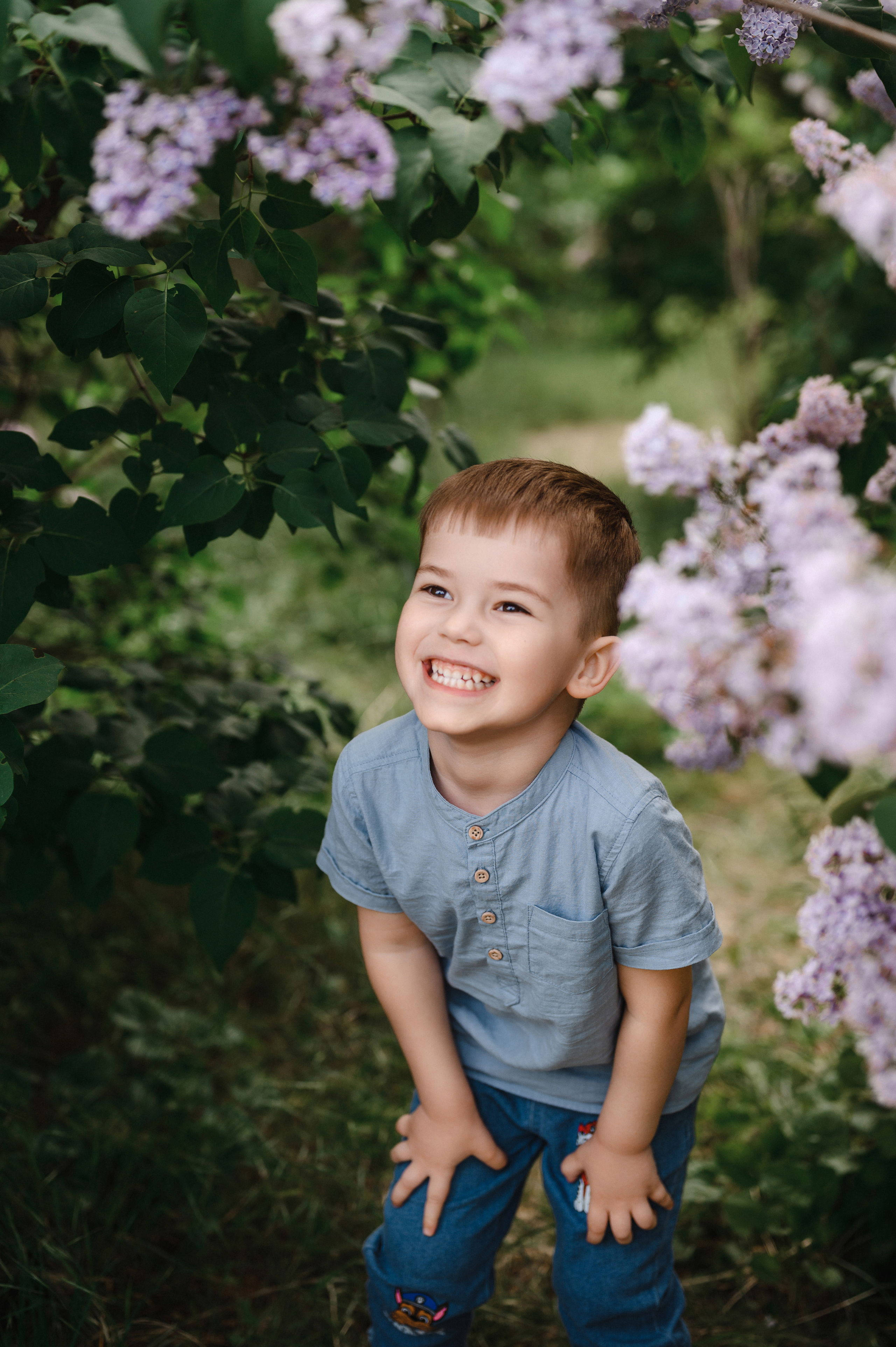 Оля, Макс и Тимоша в Ботаническом саду