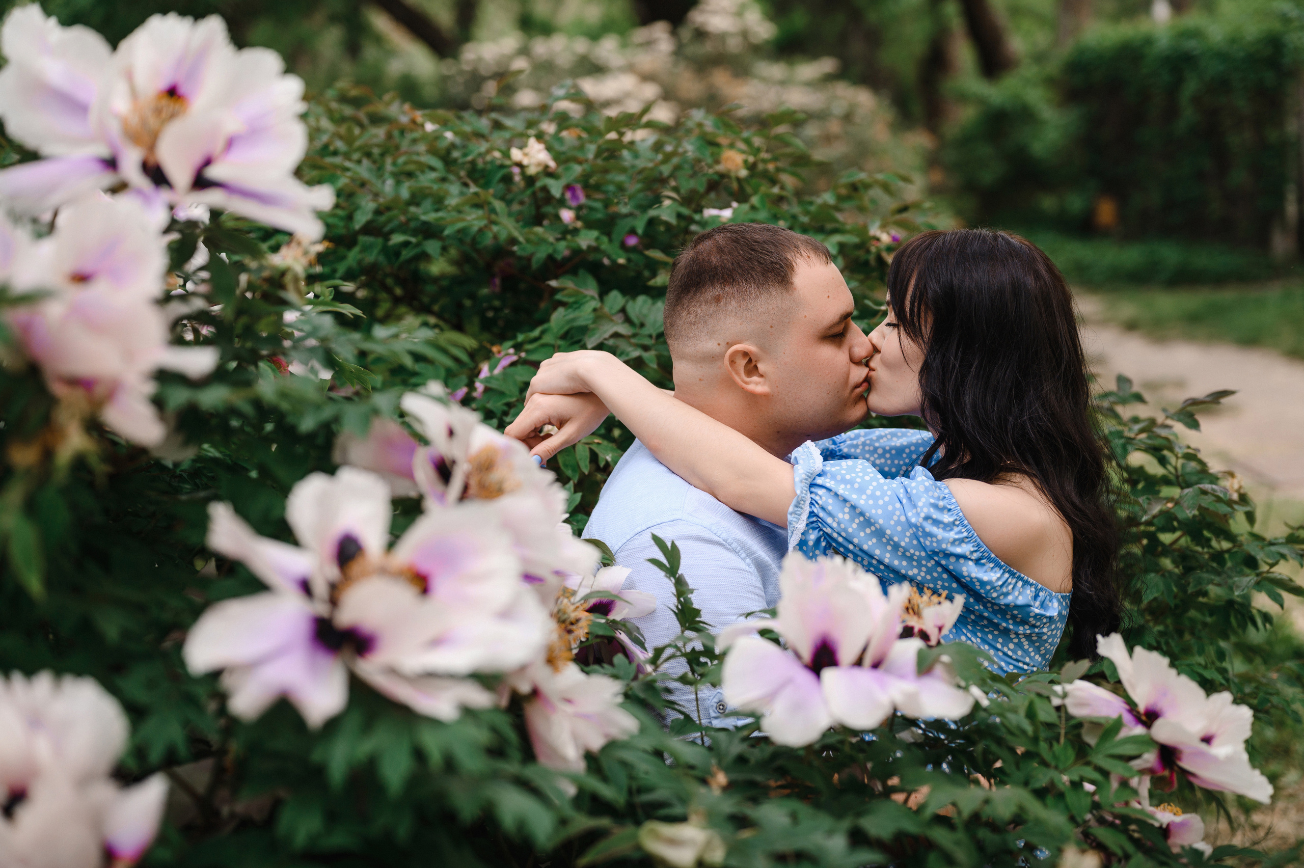 Оля, Макс и Тимоша в Ботаническом саду