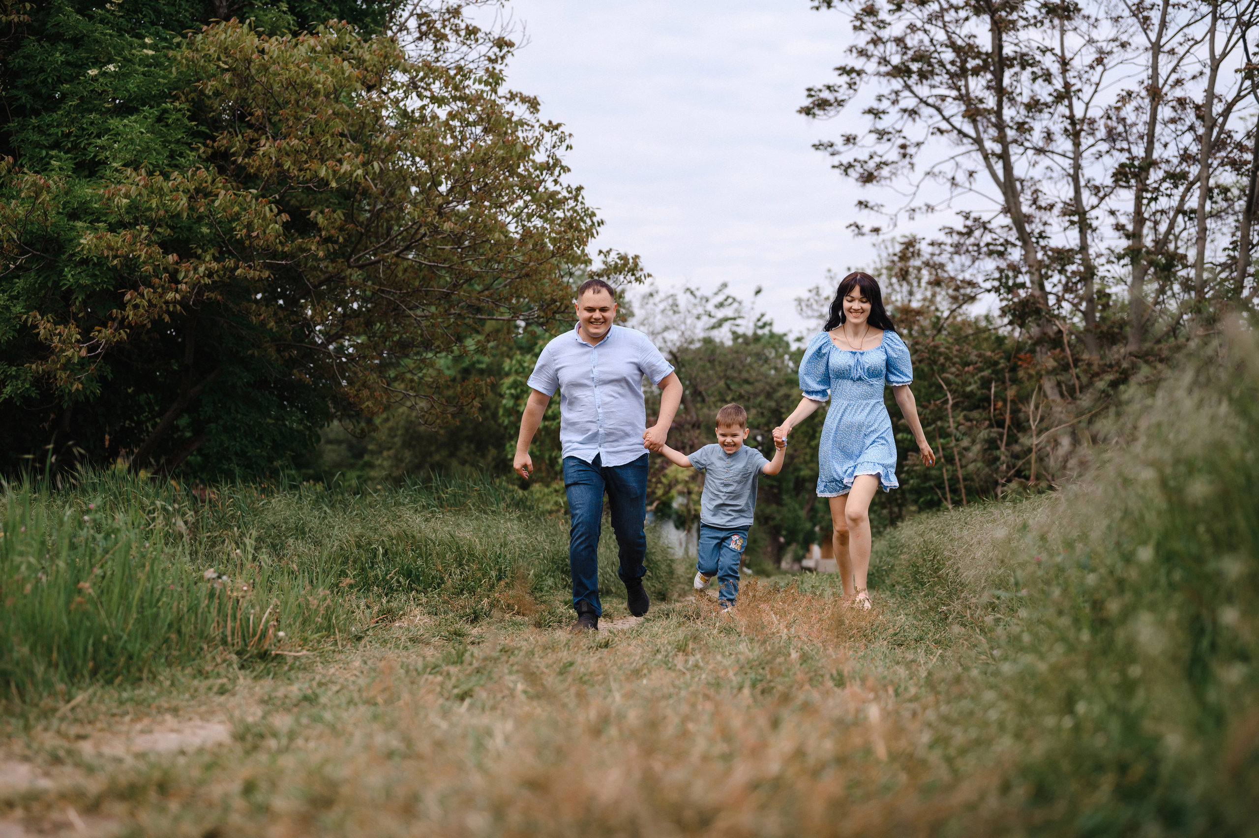 Оля, Макс и Тимоша в Ботаническом саду