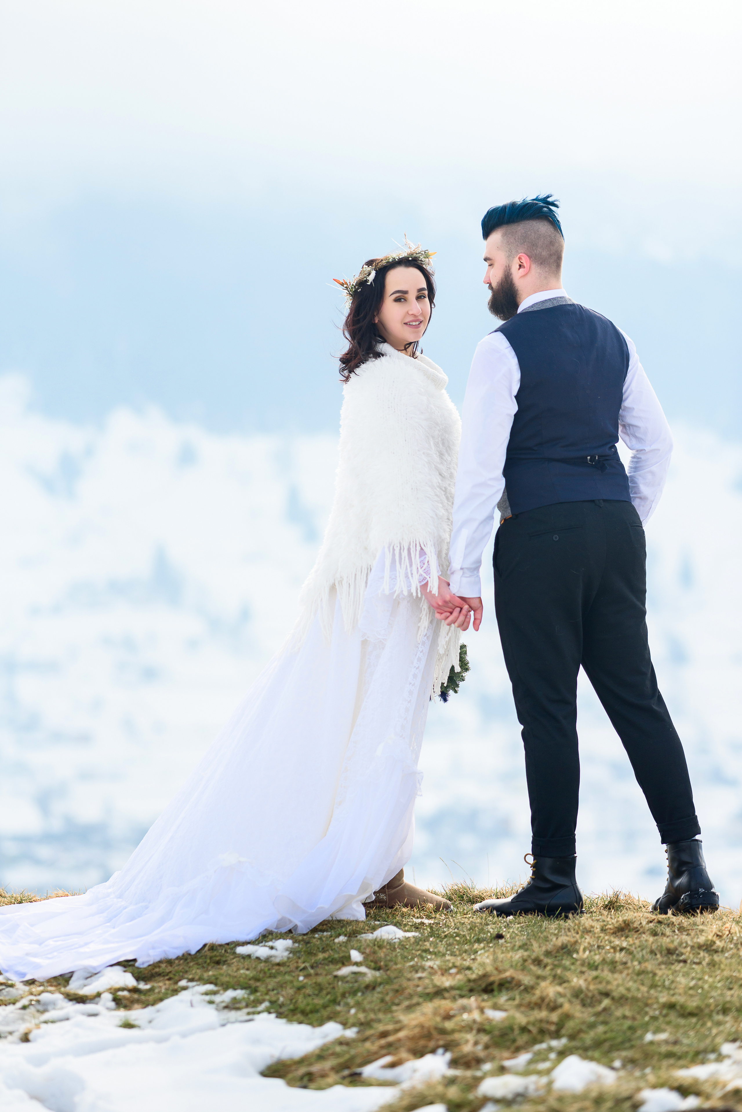 Зимняя свадьба в Карпатах