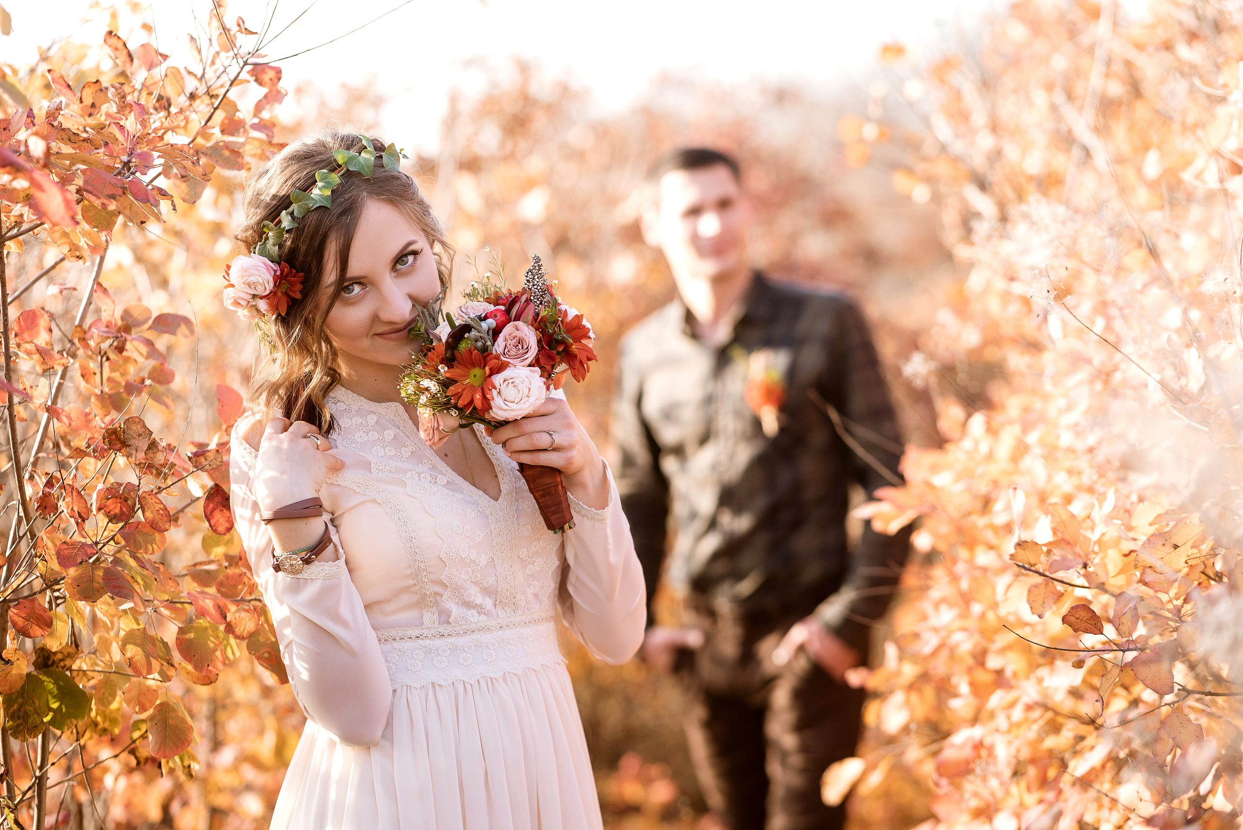 Осень и море, свадебная фотопрогулка