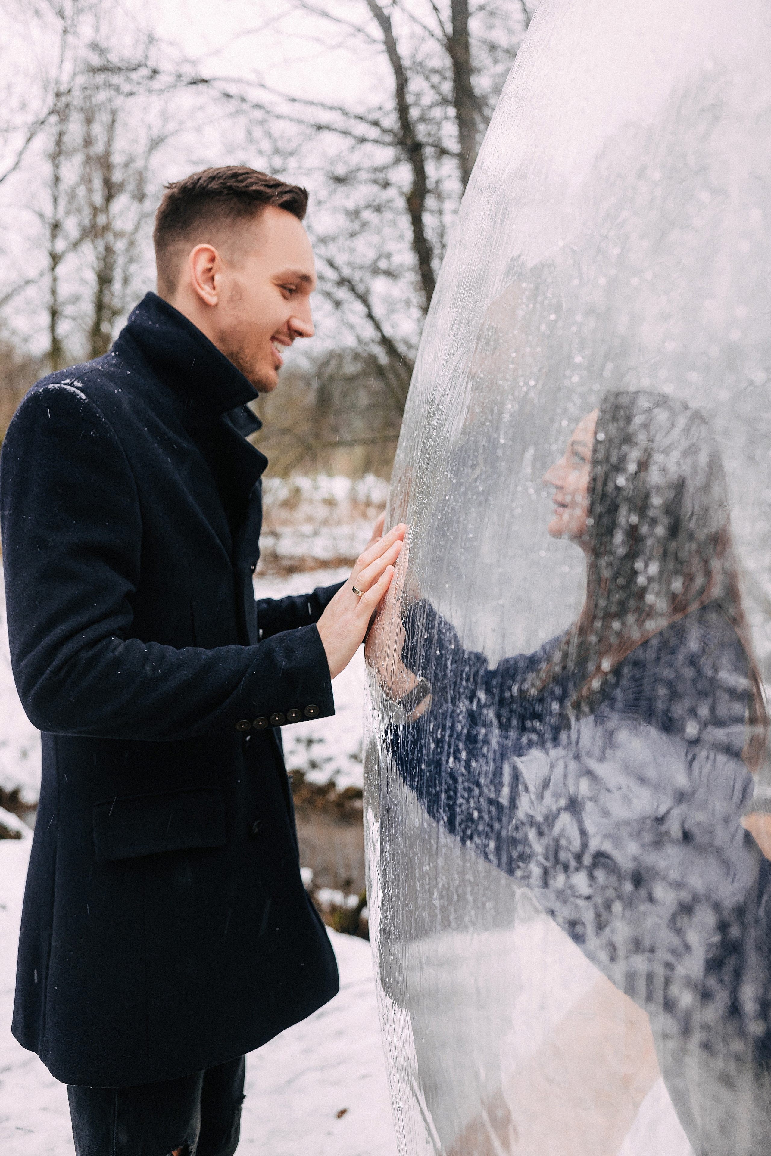 The winter story of Ira and Stas in an unusual hotel. Wedding and family photographer