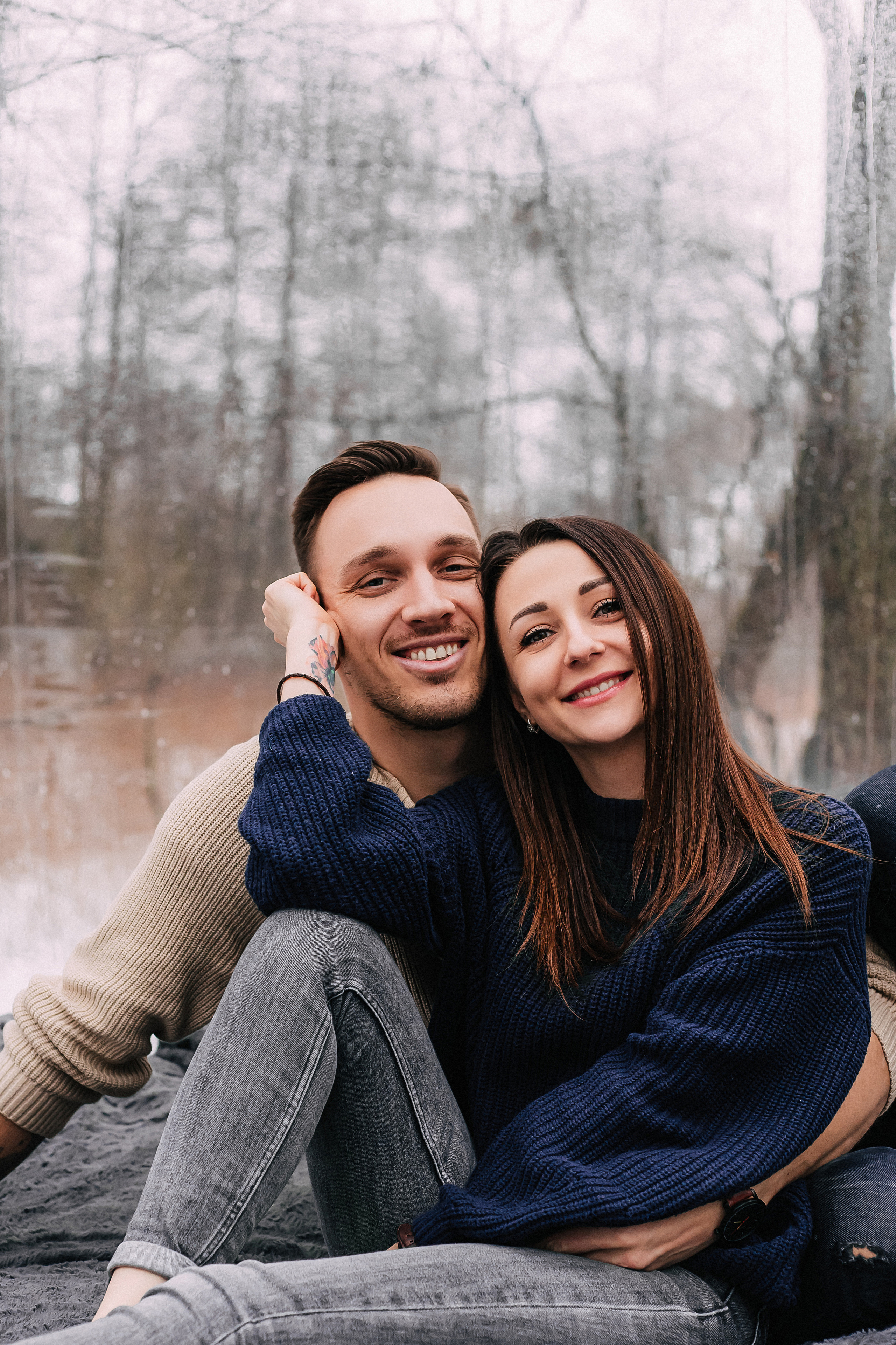 The winter story of Ira and Stas in an unusual hotel. Wedding and family photographer