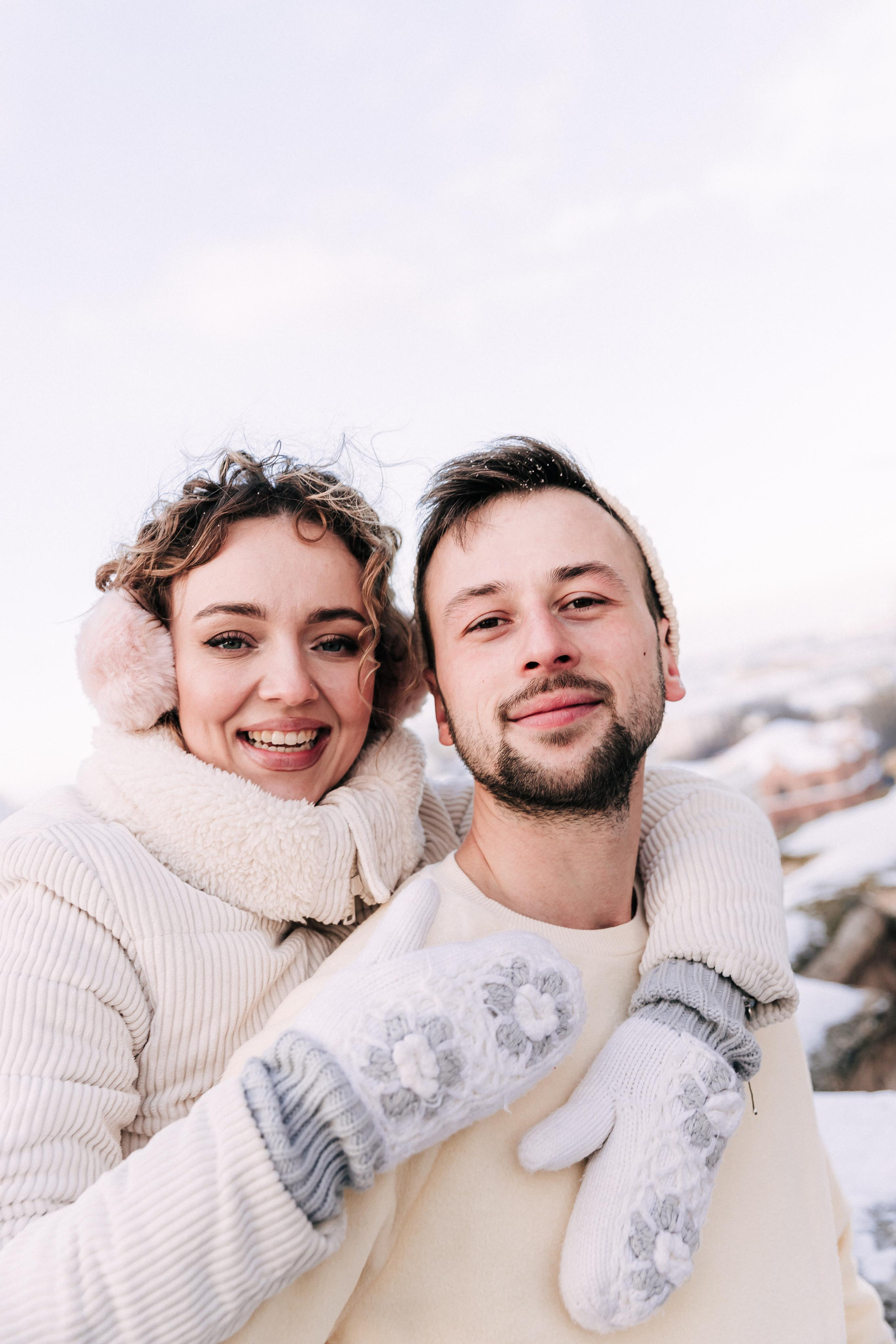 A winter fairy tale in the city center. Wedding and family photographer
