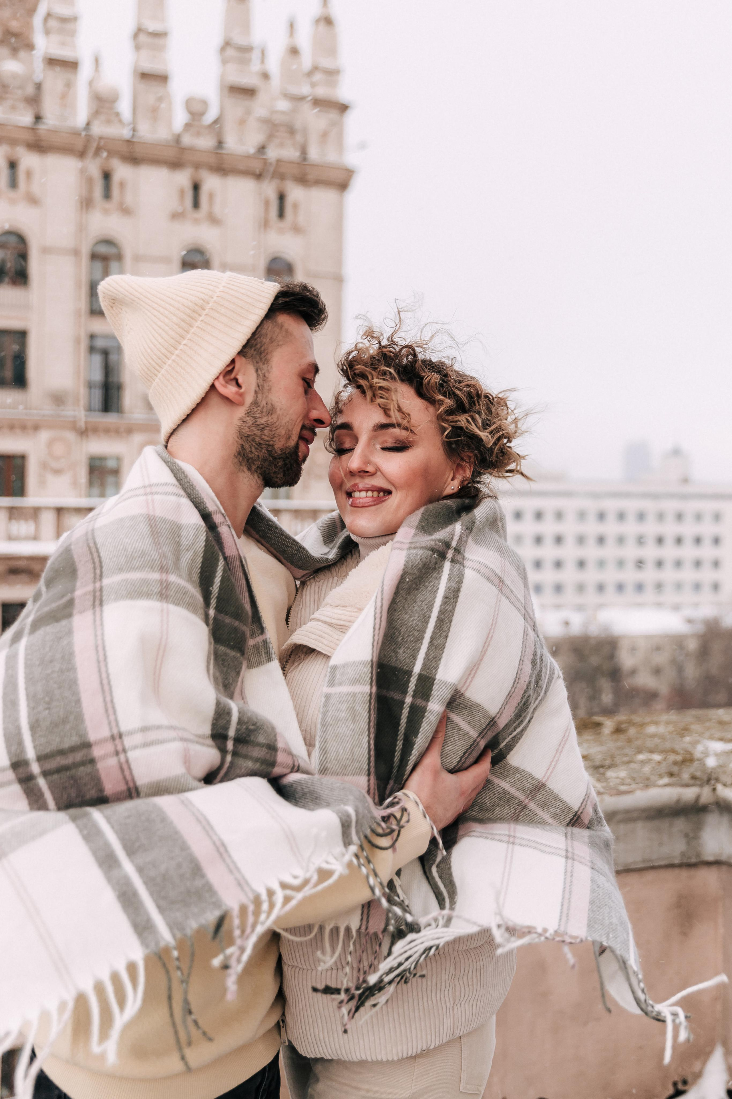 A winter fairy tale in the city center. Wedding and family photographer