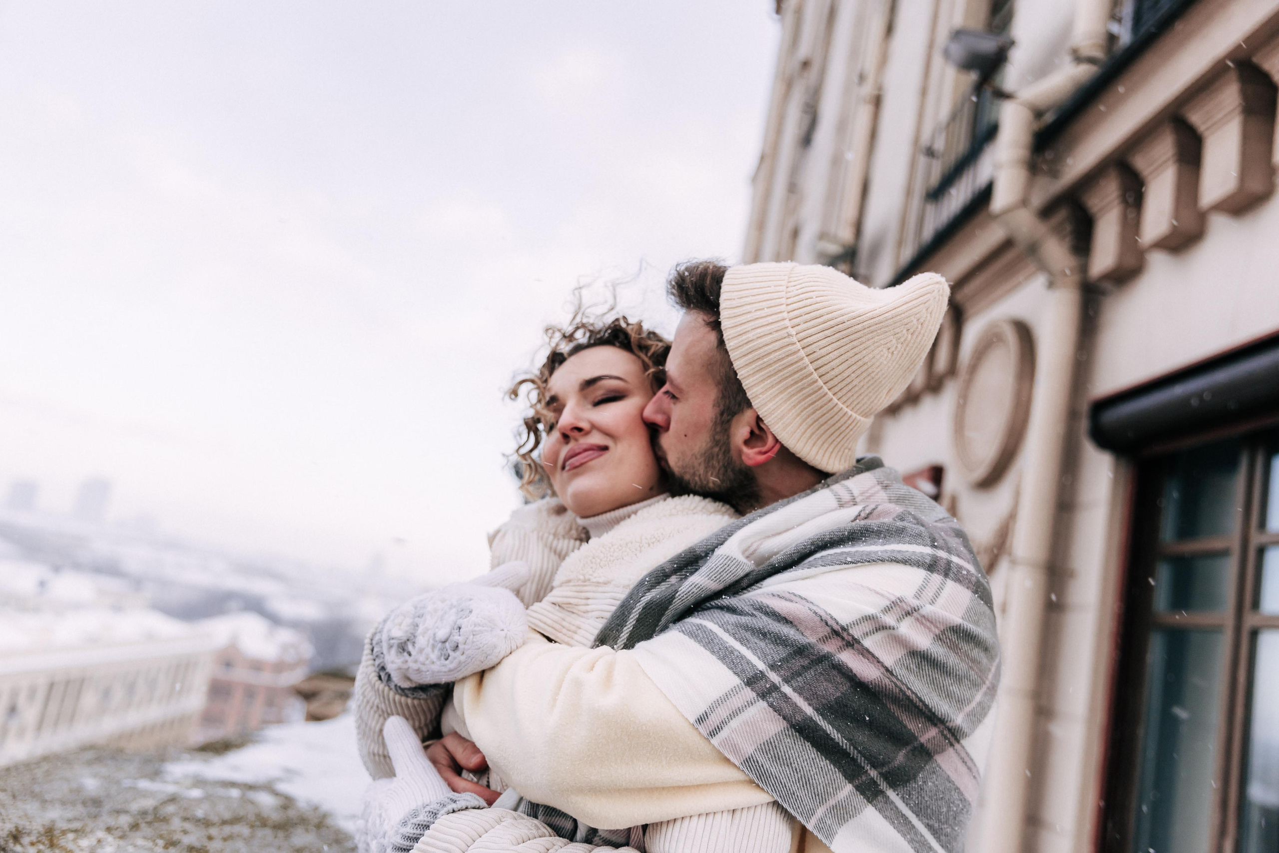 A winter fairy tale in the city center. Wedding and family photographer