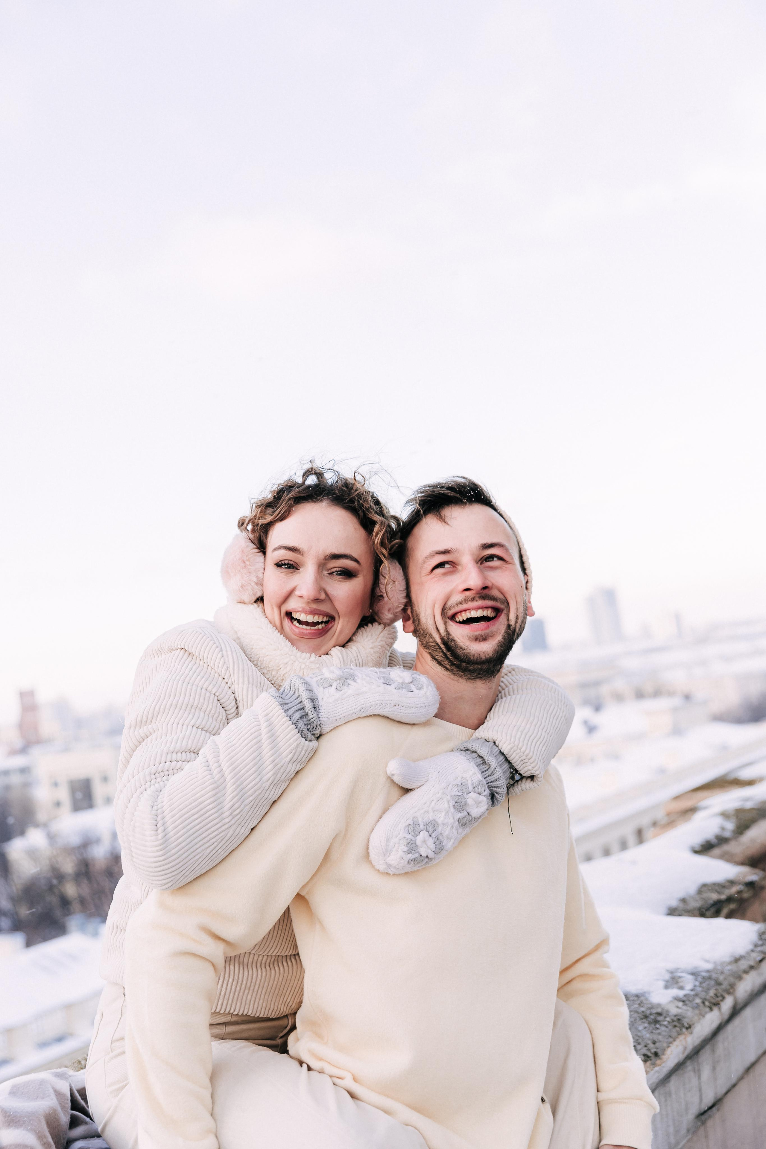 A winter fairy tale in the city center. Wedding and family photographer