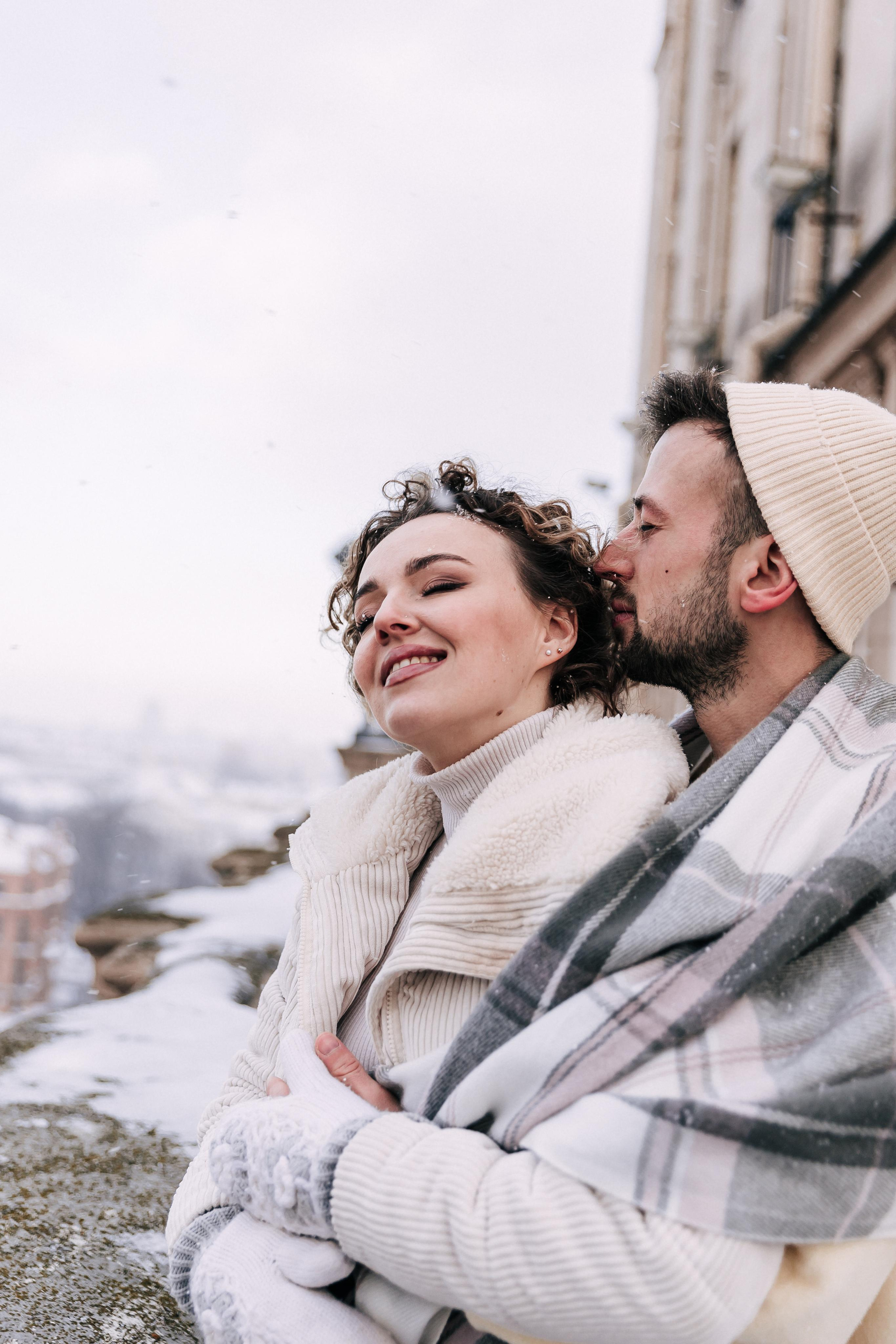 A winter fairy tale in the city center. Wedding and family photographer