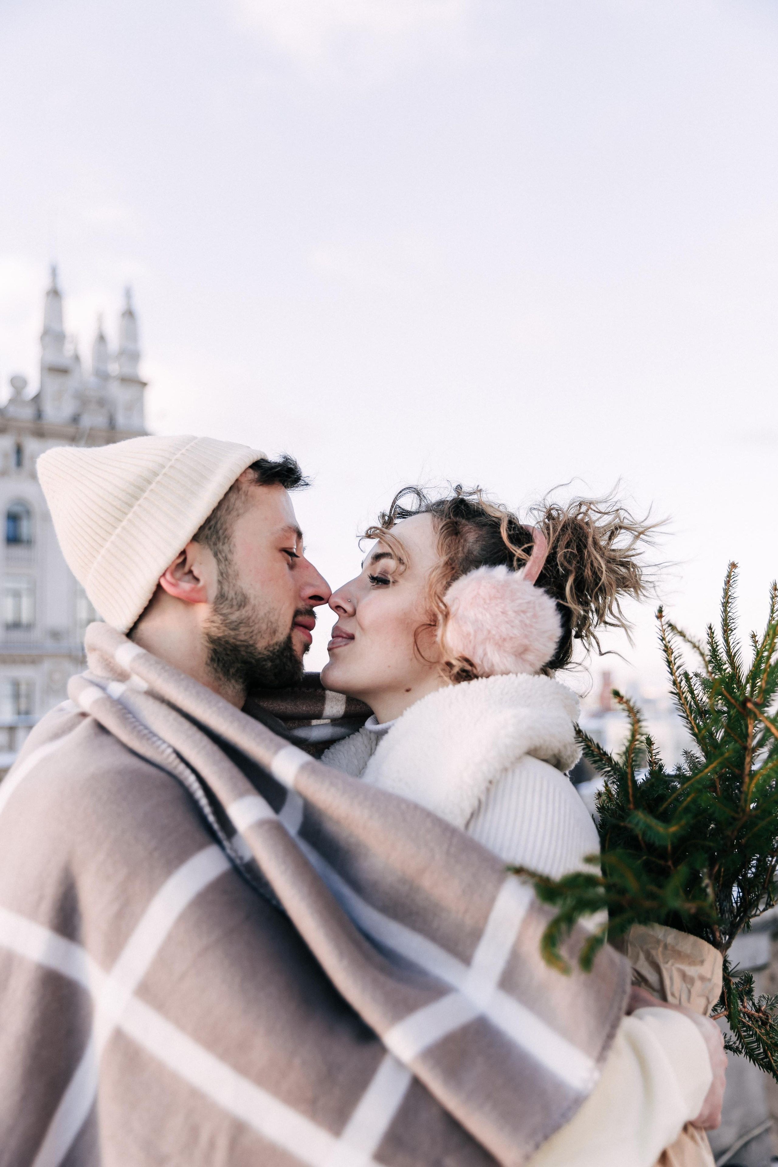 A winter fairy tale in the city center. Wedding and family photographer