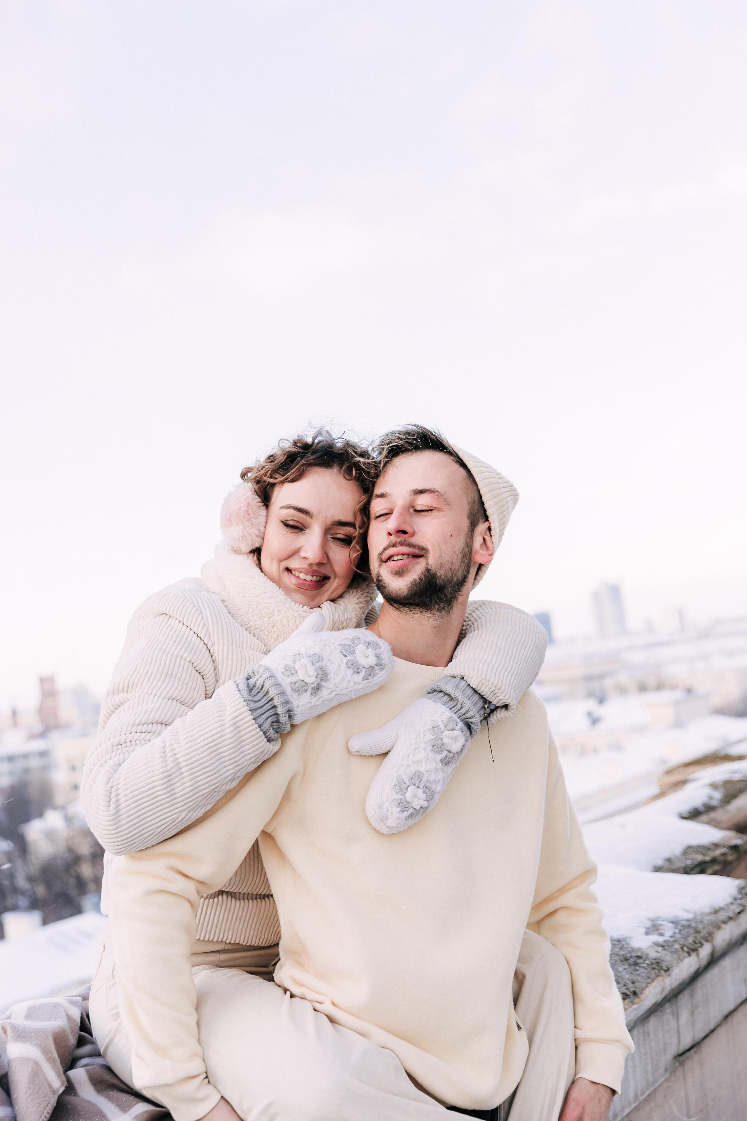 A winter fairy tale in the city center. Wedding and family photographer