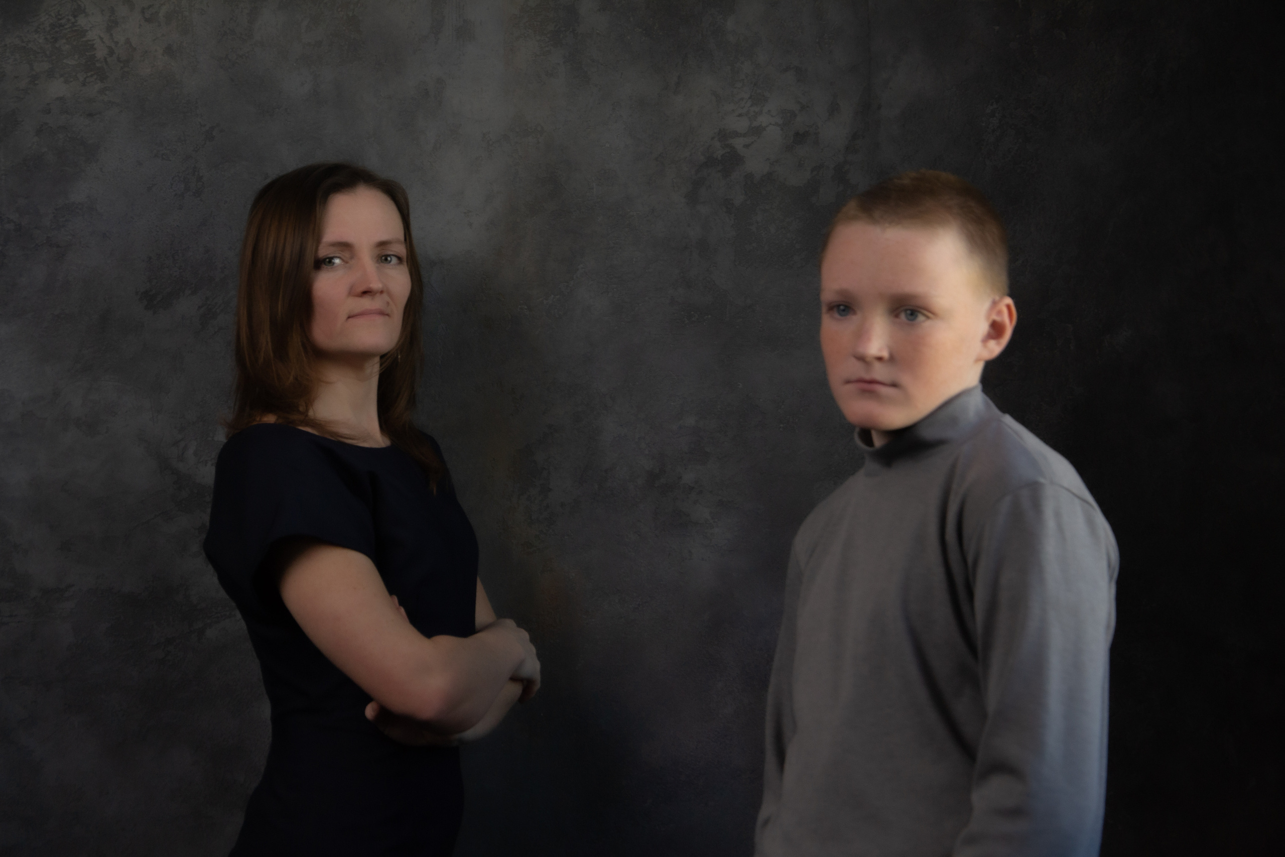 Stepanovs (dark studio). My name is Irina I am a family and portrait photographer