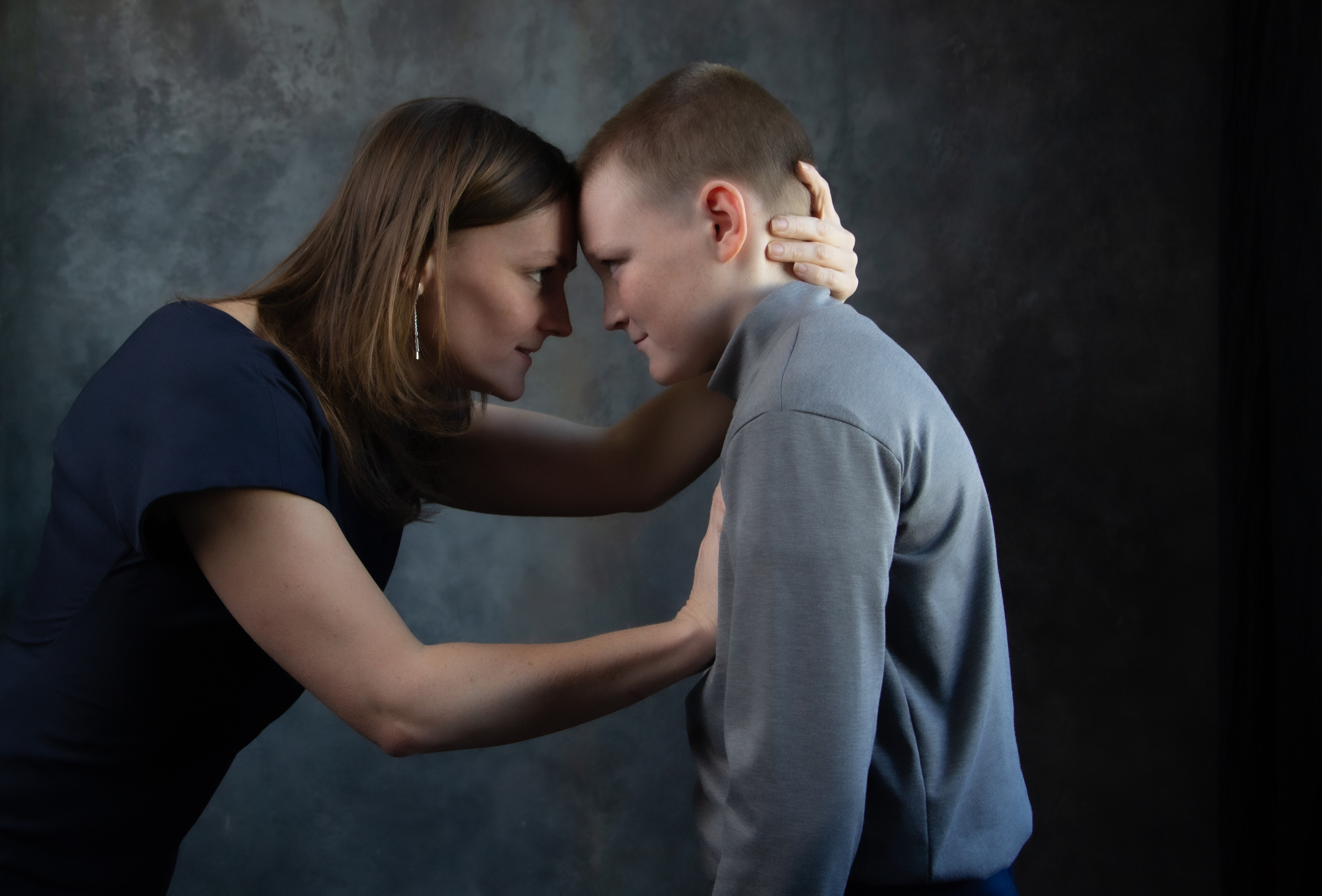 Stepanovs (dark studio). My name is Irina I am a family and portrait photographer