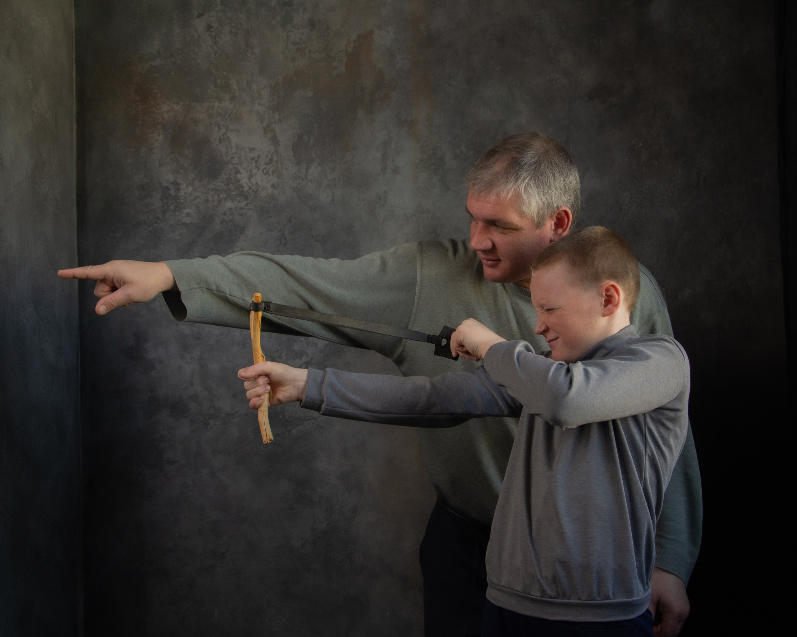 Stepanovs (dark studio). My name is Irina I am a family and portrait photographer