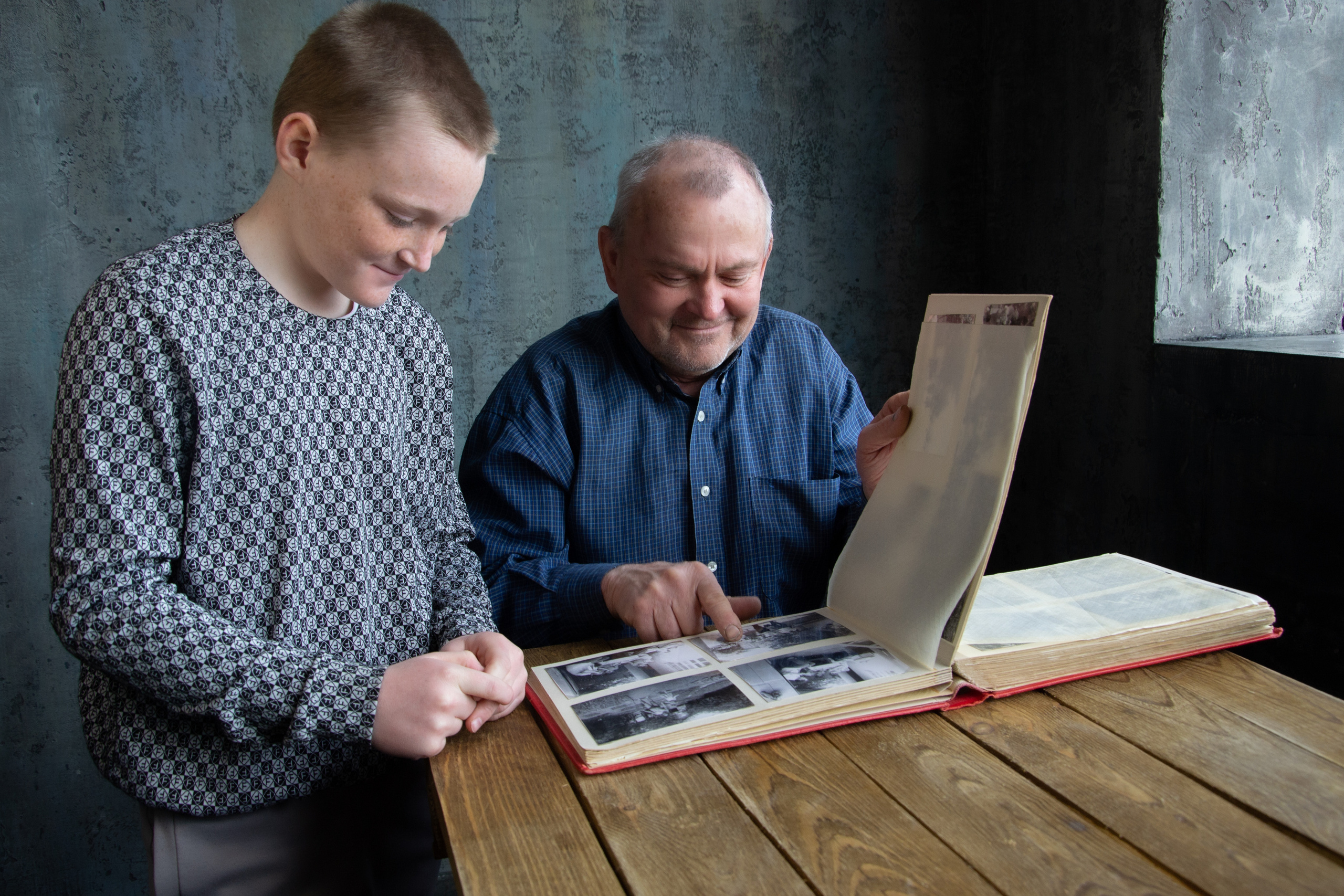 Grandfather & Grandson. My name is Irina I am a family and portrait photographer