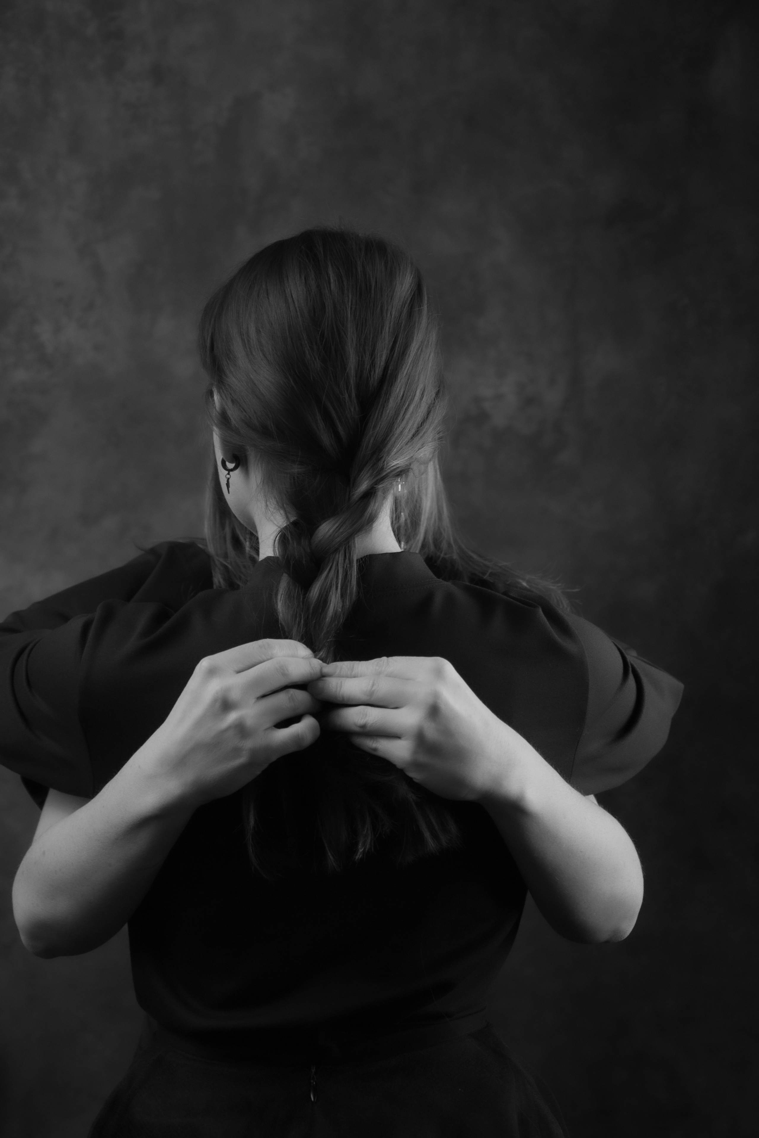 Stepanovs (dark studio). My name is Irina I am a family and portrait photographer