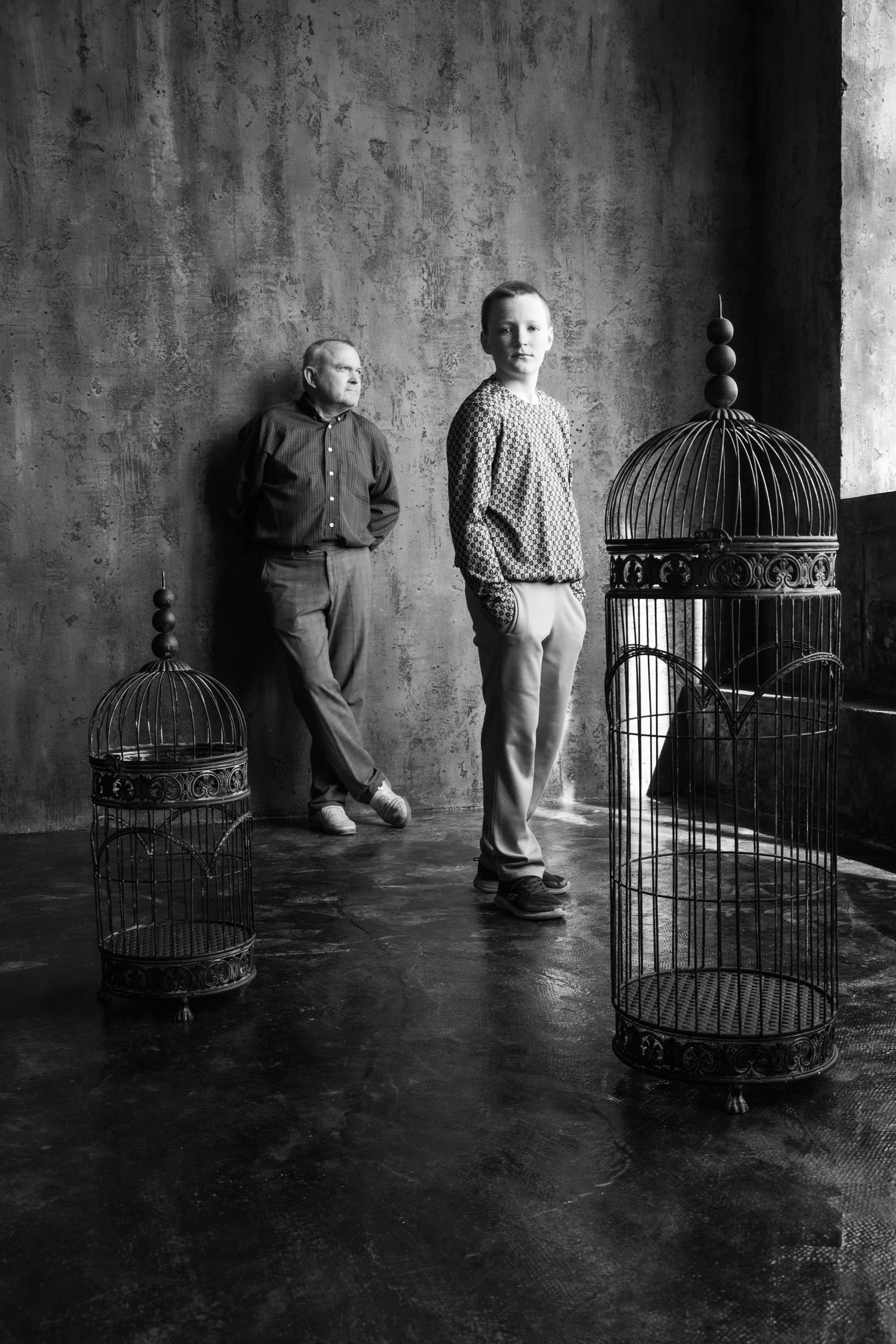 Grandfather & Grandson. My name is Irina I am a family and portrait photographer