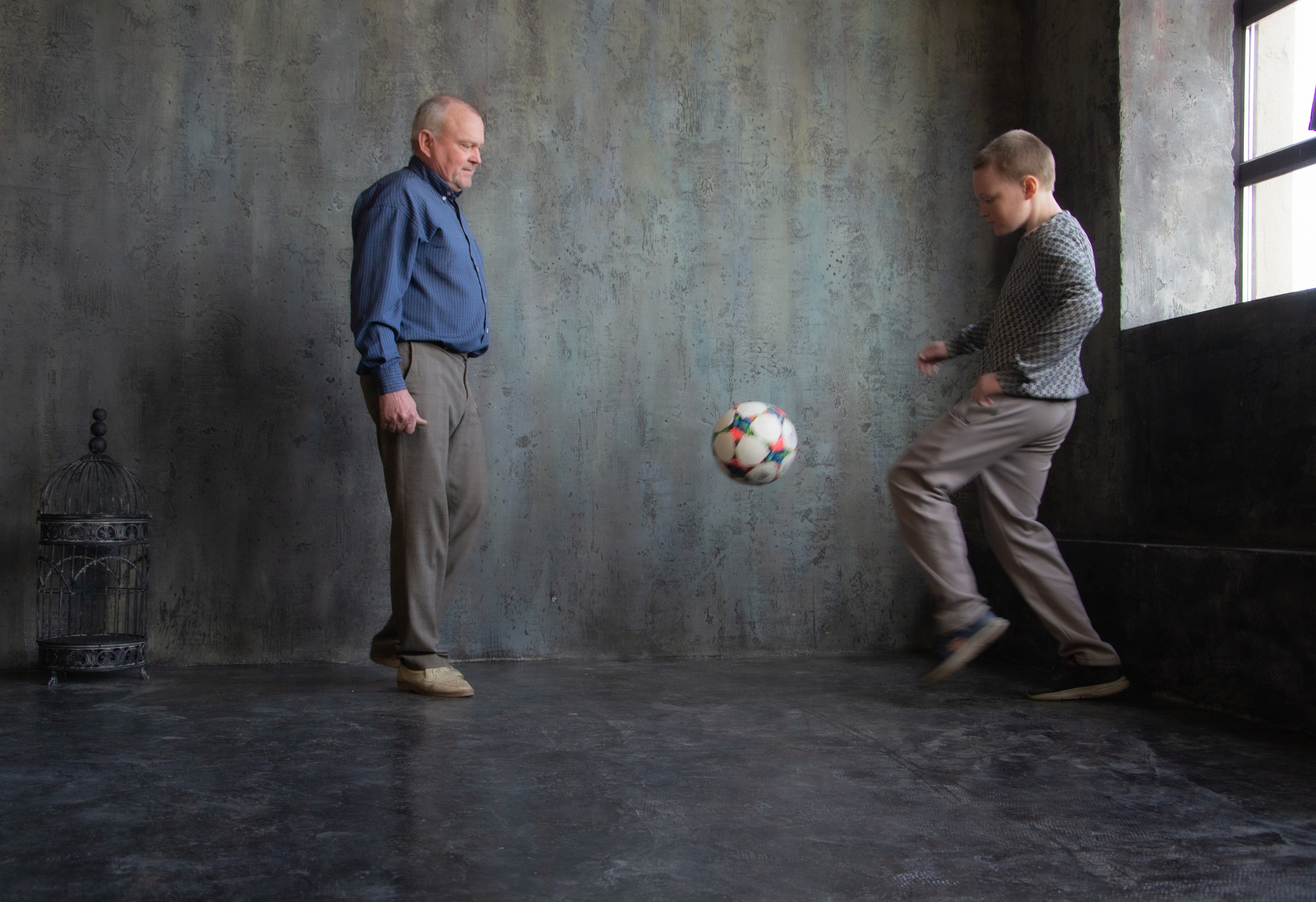 Grandfather & Grandson. My name is Irina I am a family and portrait photographer