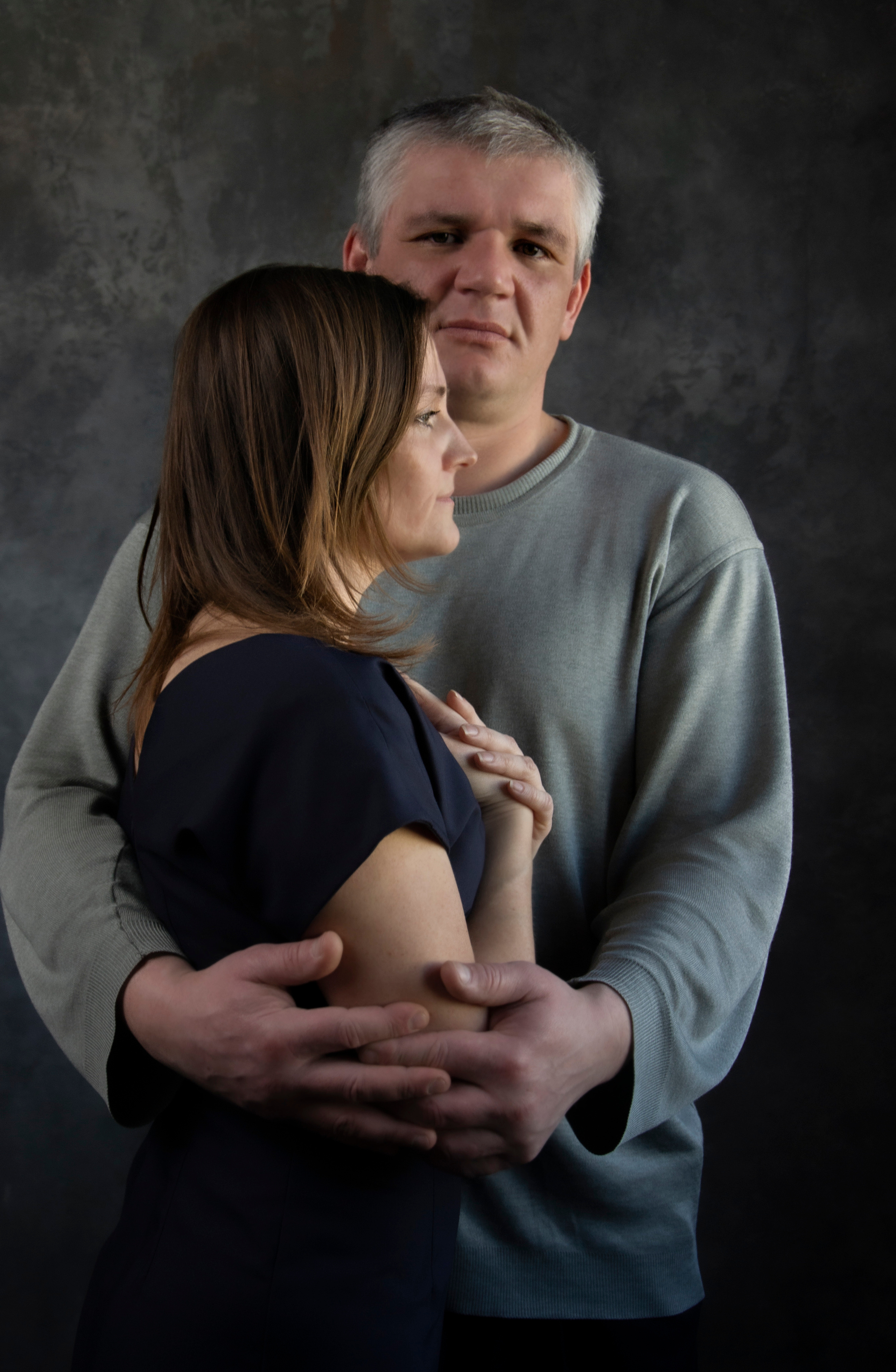 Stepanovs (dark studio). My name is Irina I am a family and portrait photographer