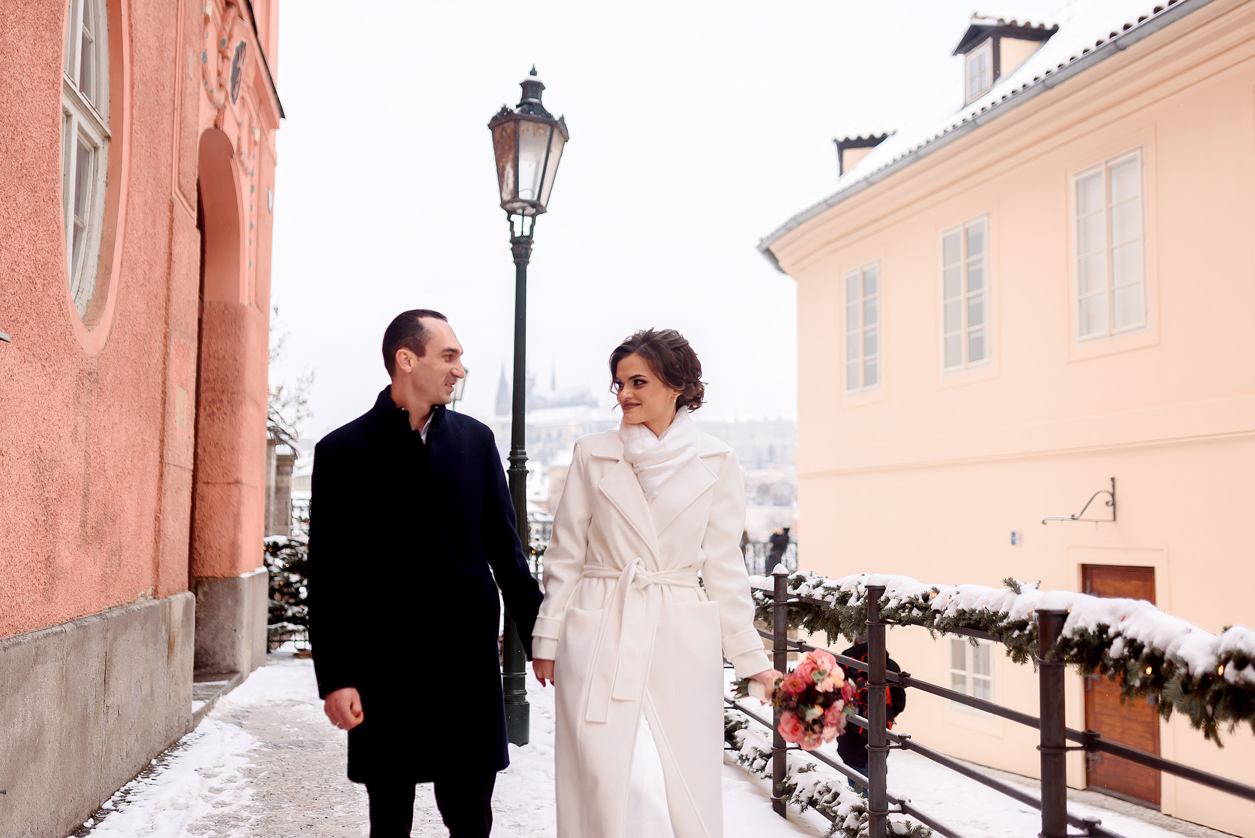 Зимняя свадьба в Праге. Wedding and family photographer