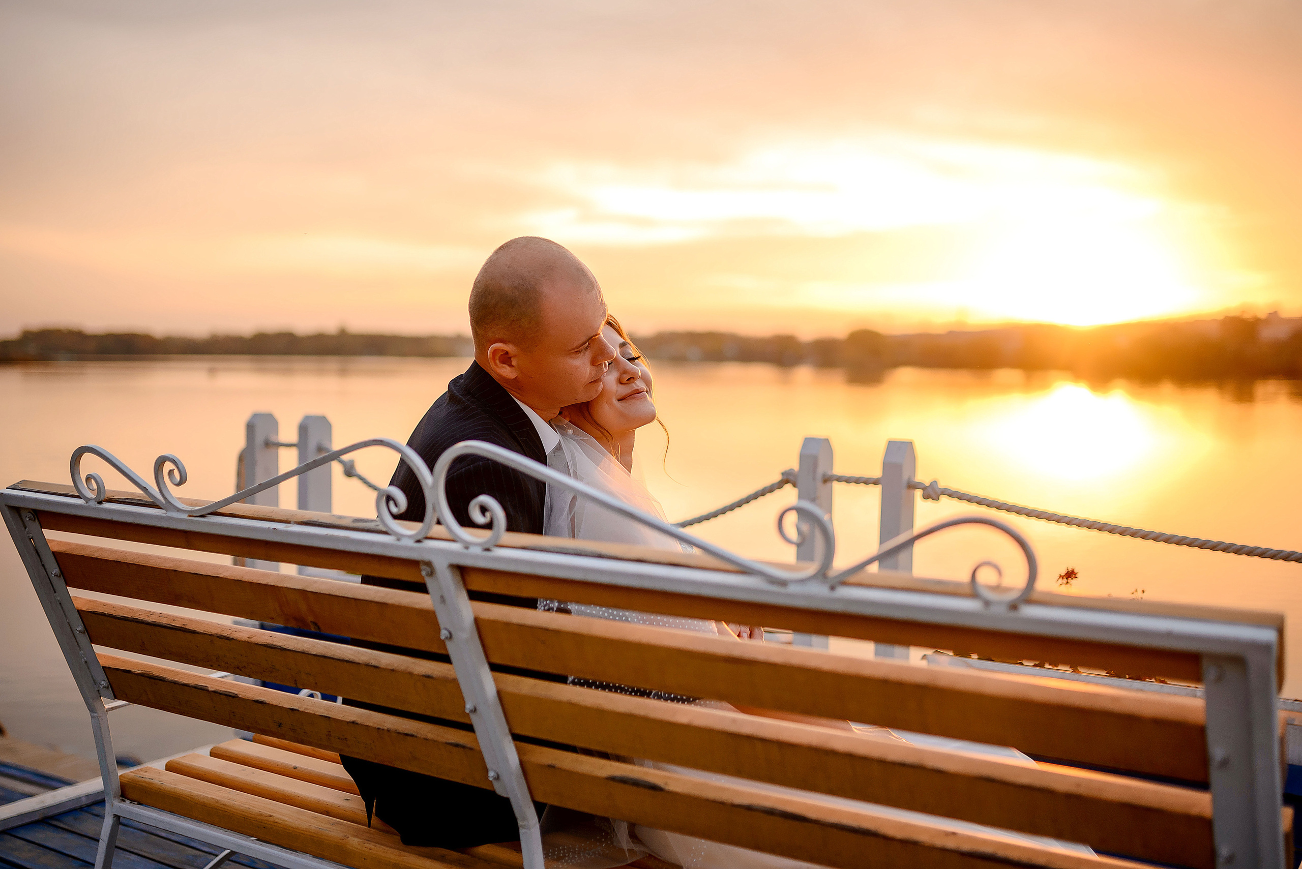 Закат на Лодочной станции, Панське село. Wedding and family photographer