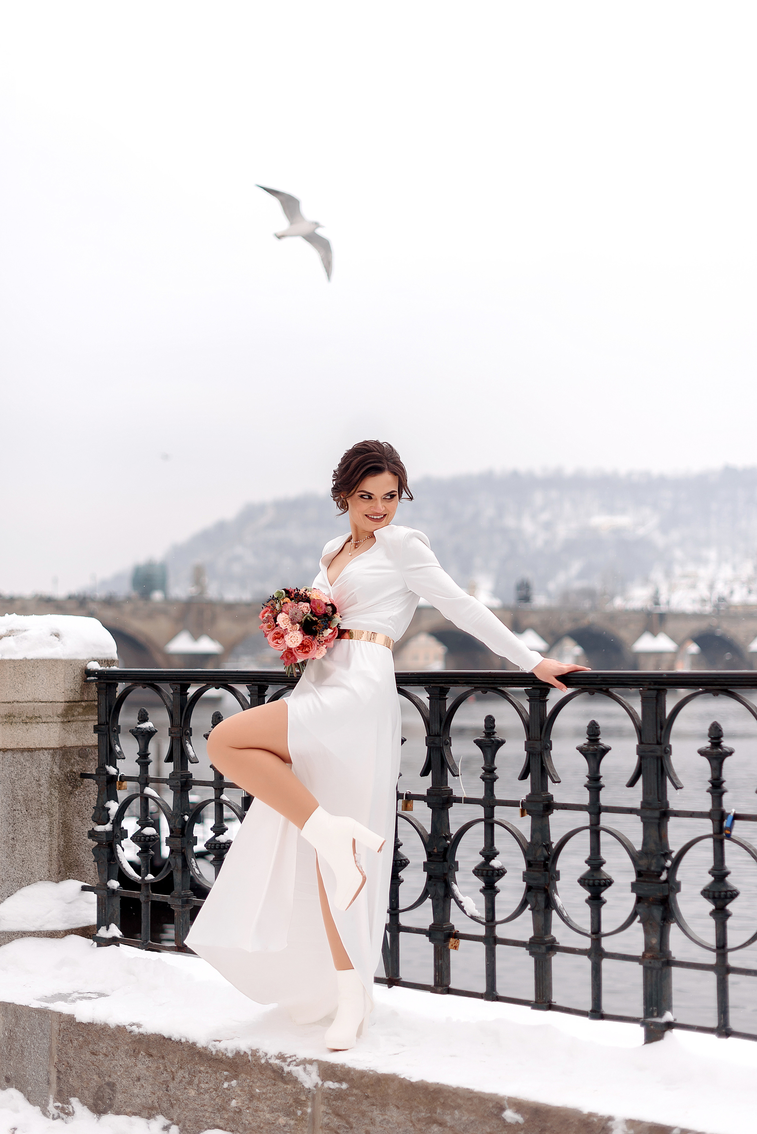 Зимняя свадьба в Праге. Wedding and family photographer