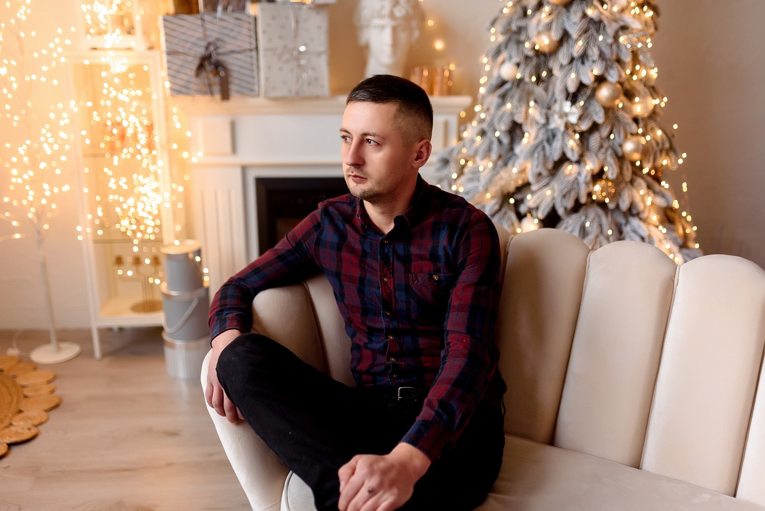 Christmas in studio. Wedding and family photographer