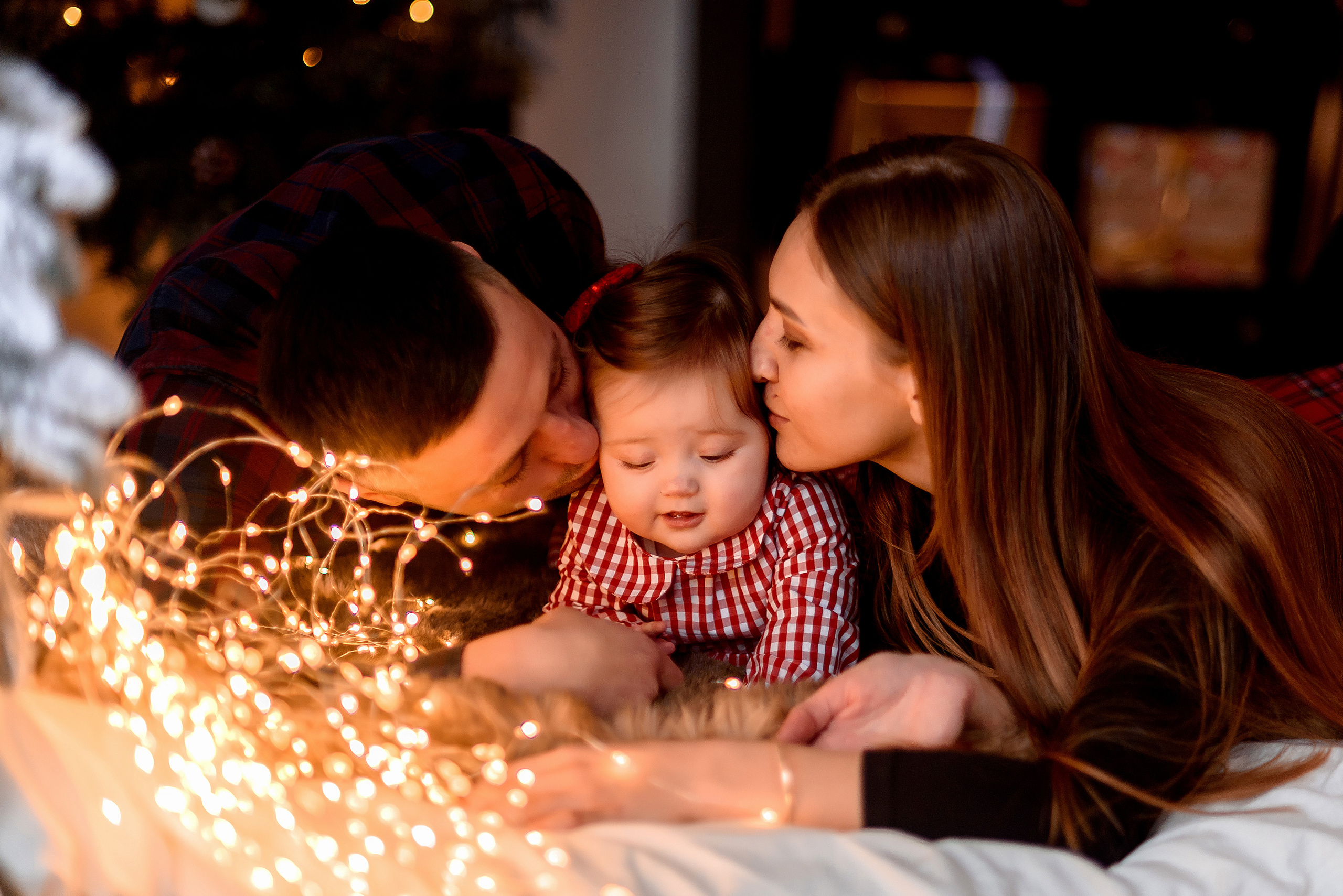 Christmas in studio. Wedding and family photographer