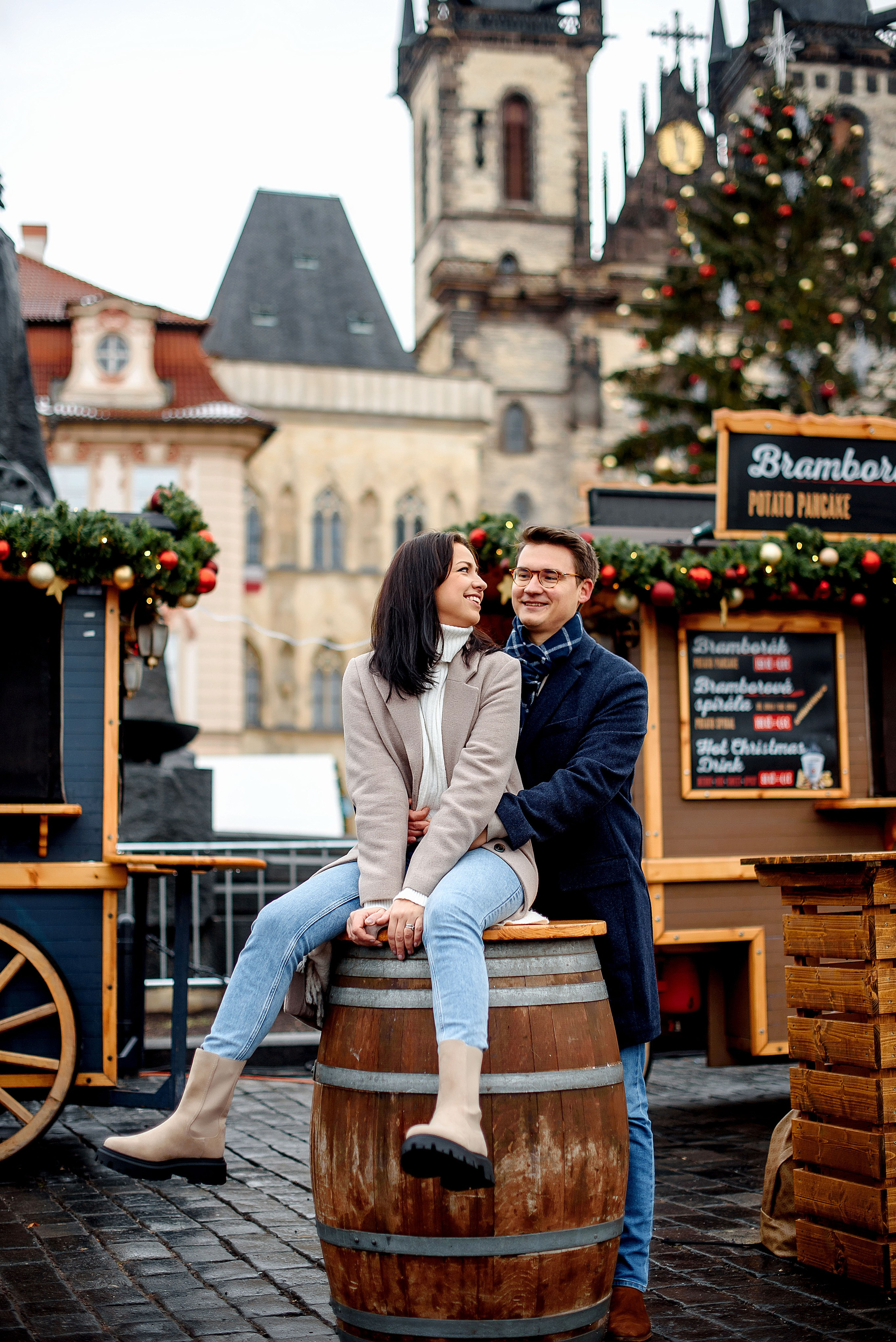 Christmas Prague 2024. Wedding and family photographer