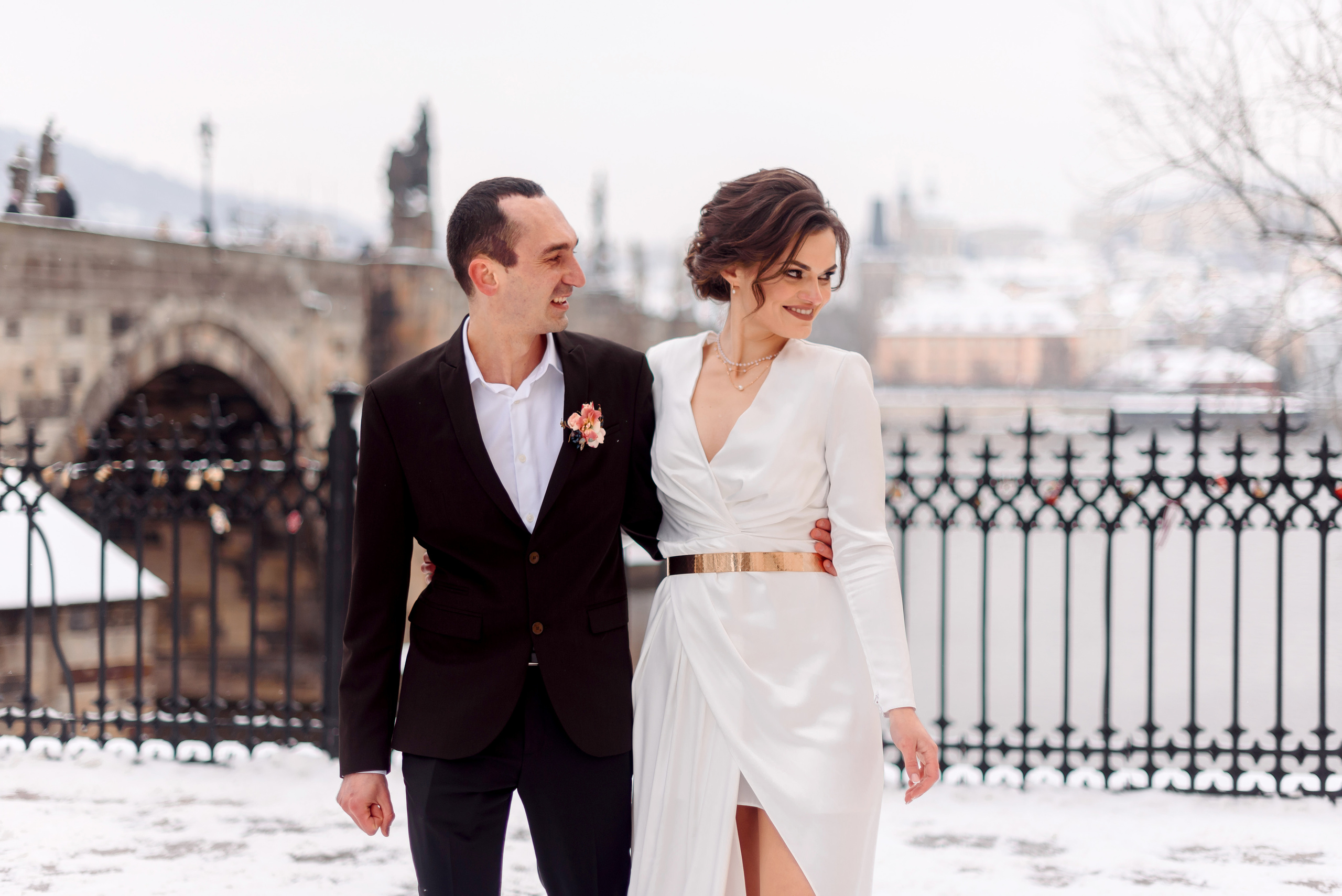 Зимняя свадьба в Праге. Wedding and family photographer