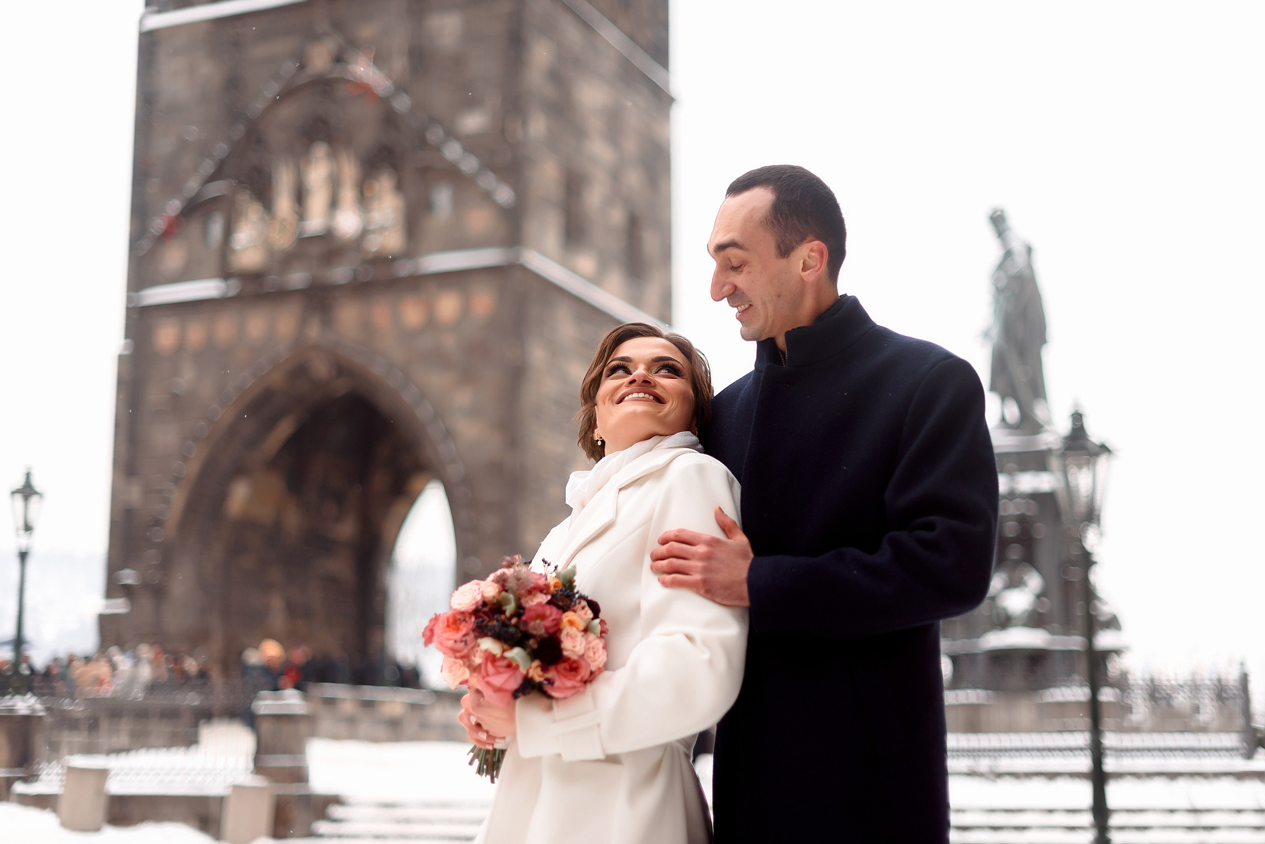 Зимняя свадьба в Праге. Wedding and family photographer