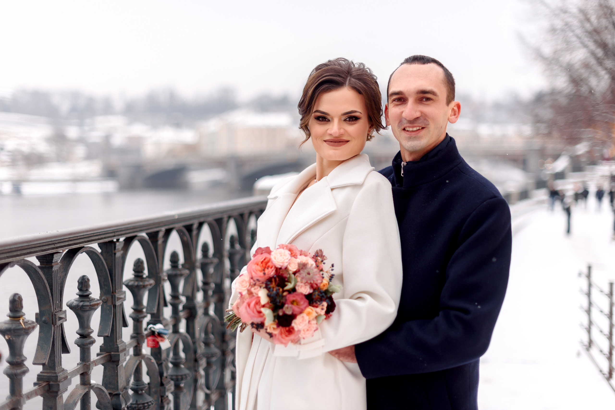 Зимняя свадьба в Праге. Wedding and family photographer