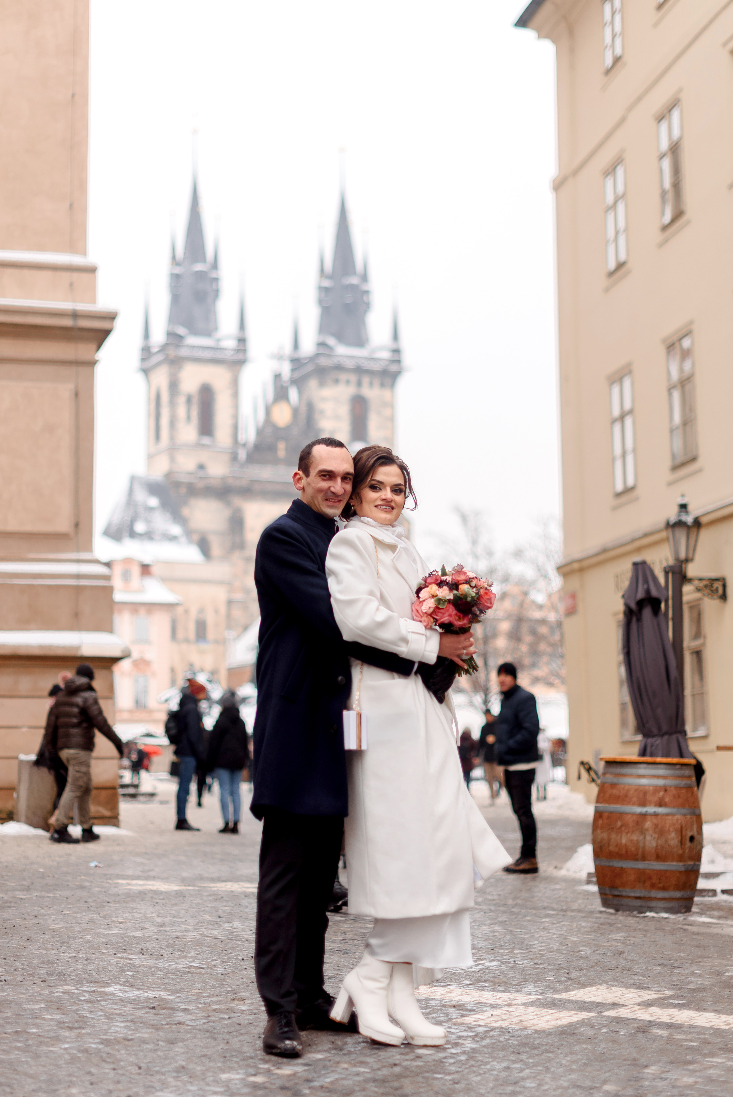 Зимняя свадьба в Праге. Wedding and family photographer