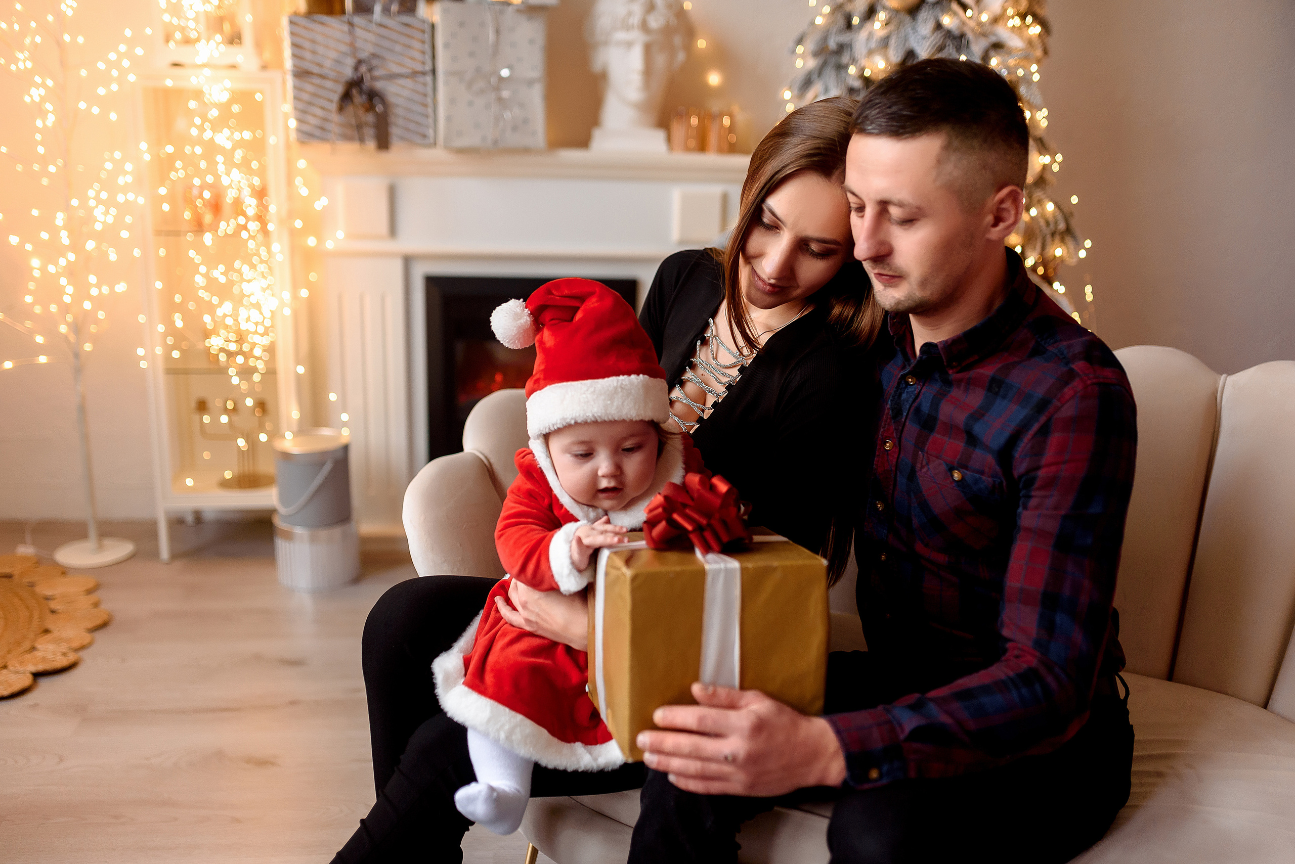 Christmas in studio. Wedding and family photographer