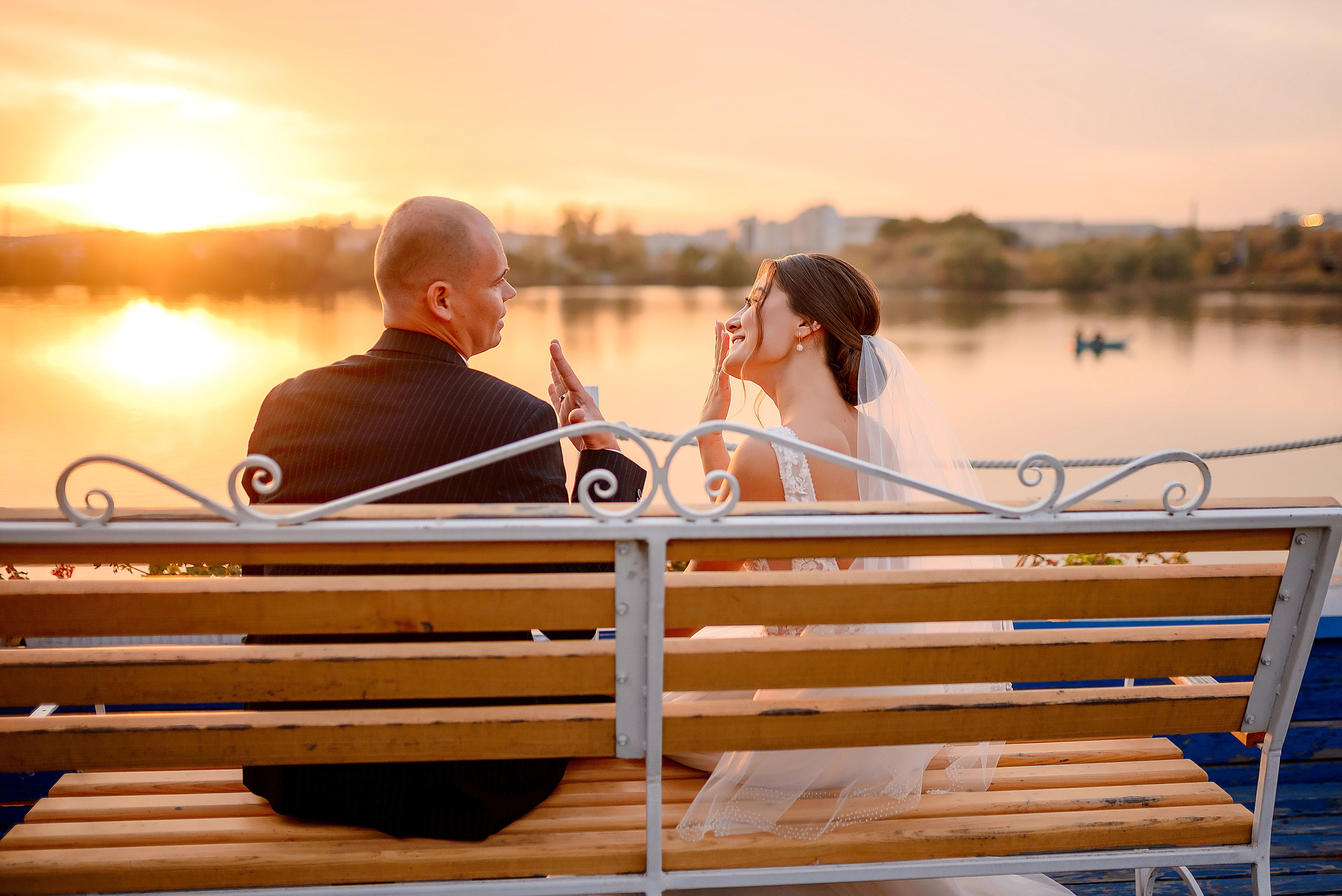 Закат на Лодочной станции, Панське село. Wedding and family photographer