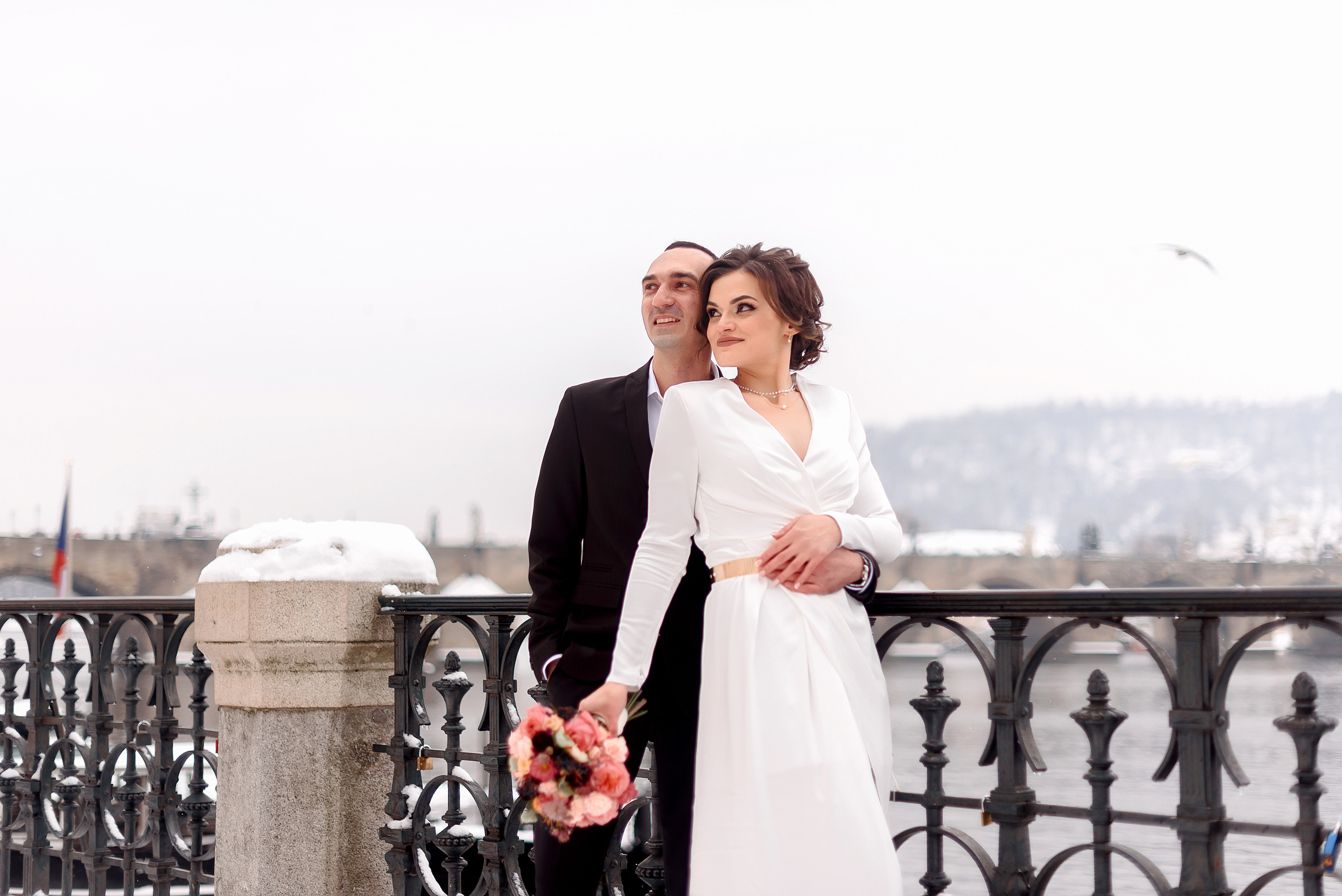 Зимняя свадьба в Праге. Wedding and family photographer