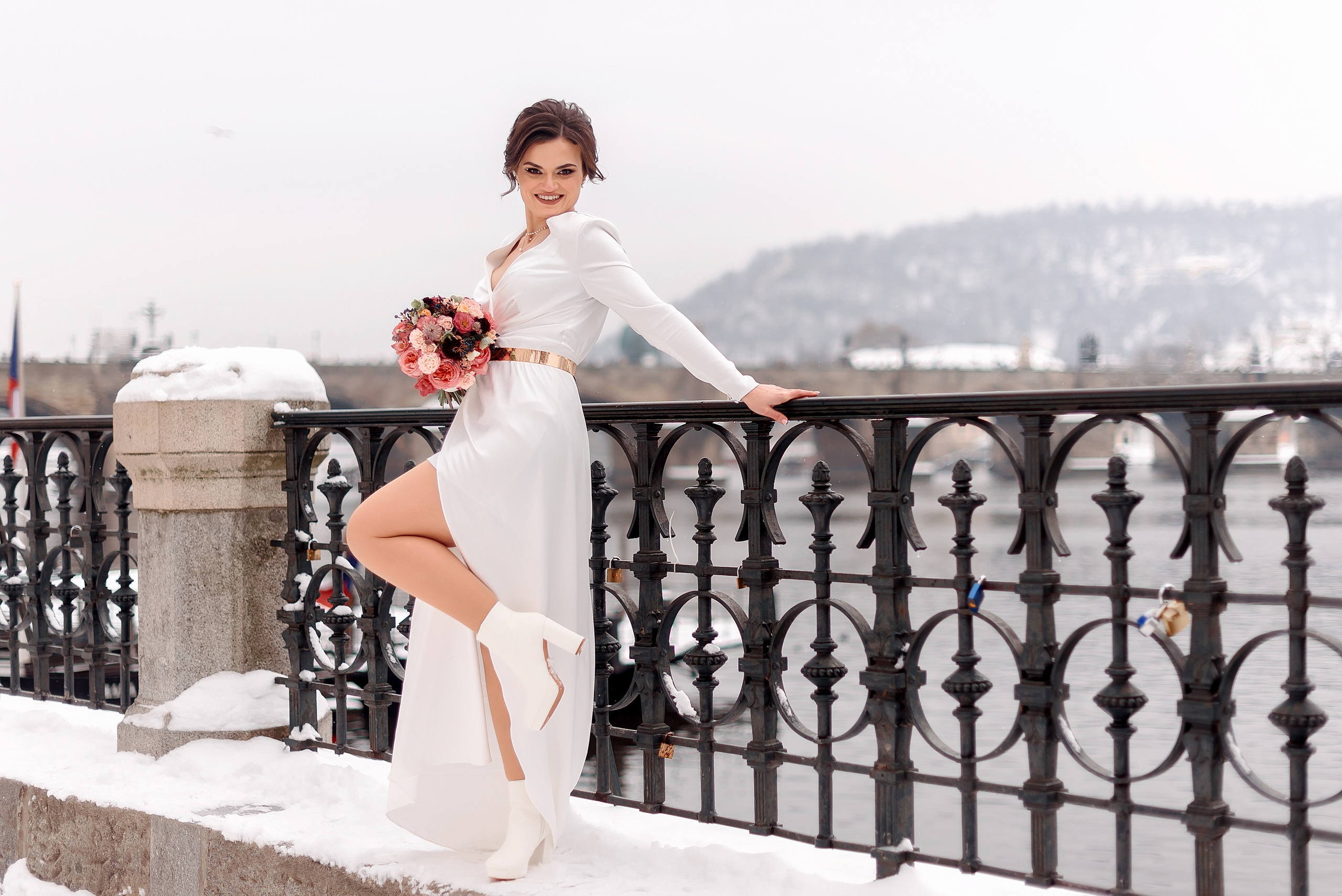 Зимняя свадьба в Праге. Wedding and family photographer