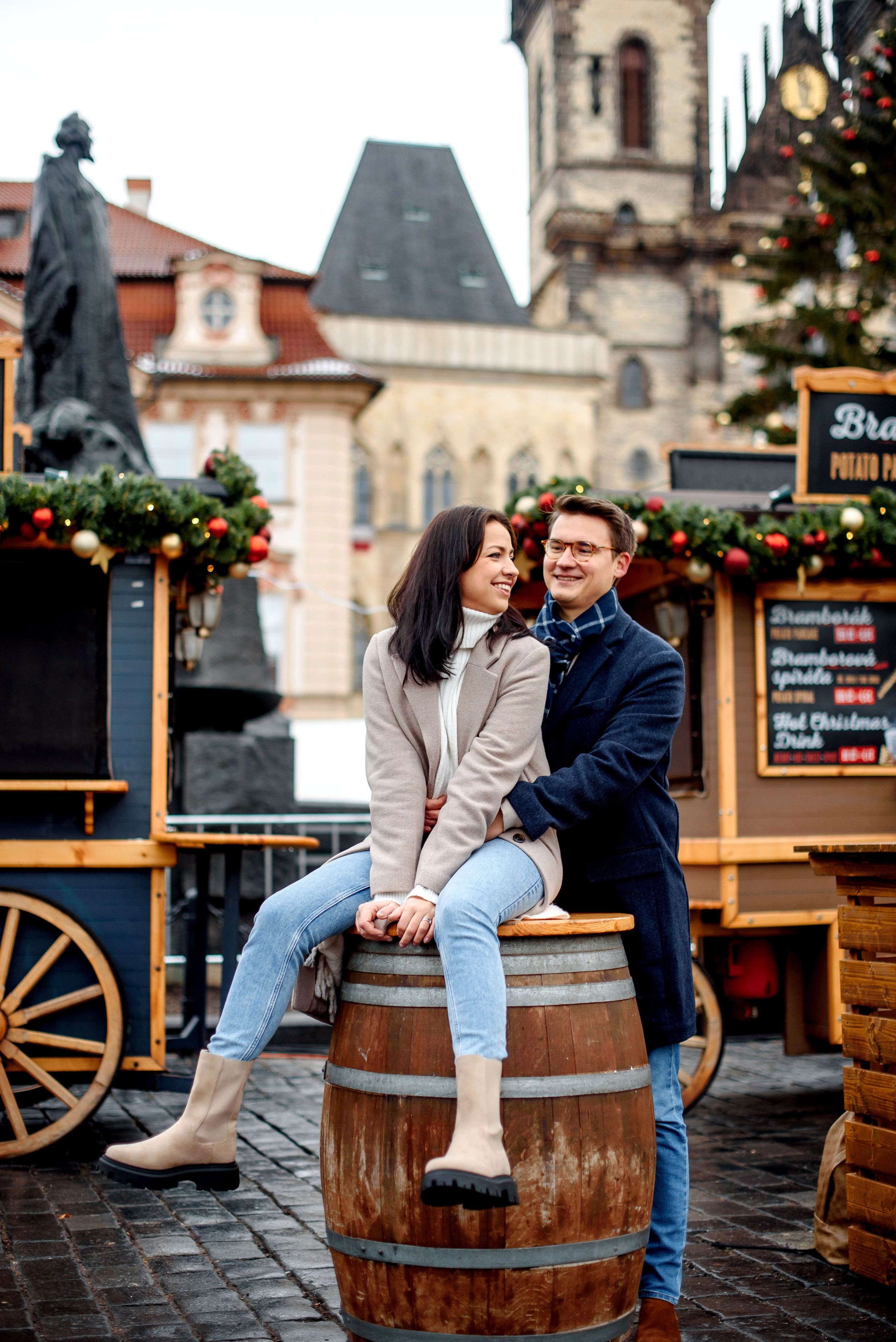 Christmas Prague 2024. Wedding and family photographer