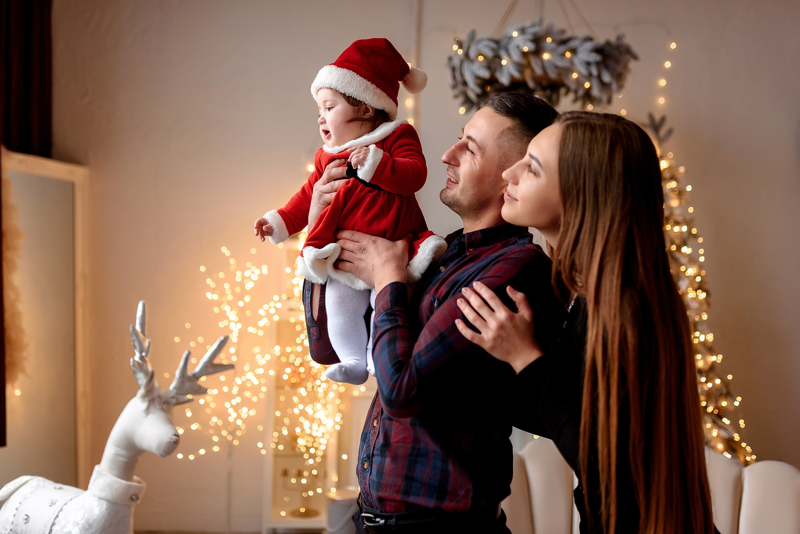 Christmas in studio. Wedding and family photographer