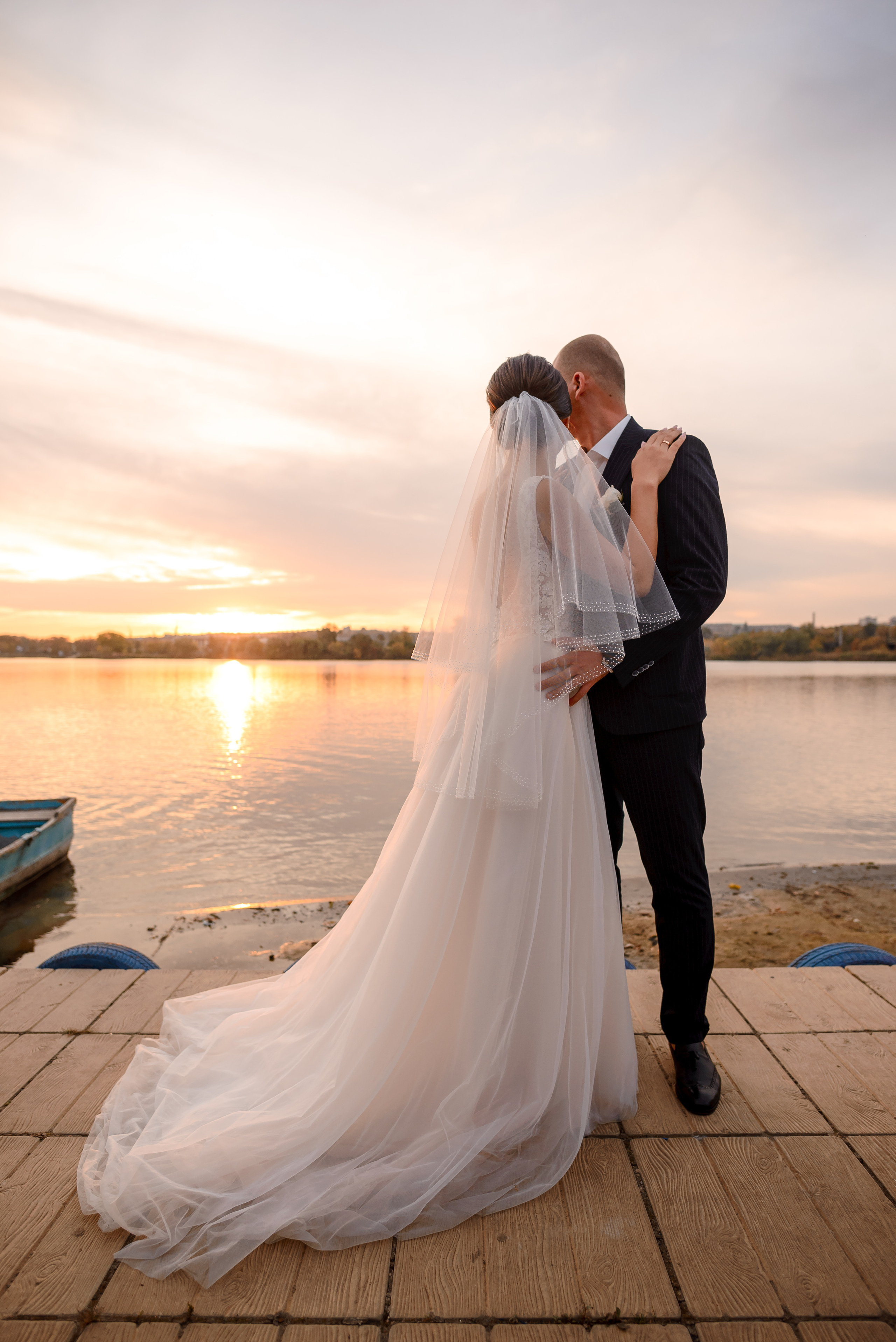 Закат на Лодочной станции, Панське село. Wedding and family photographer