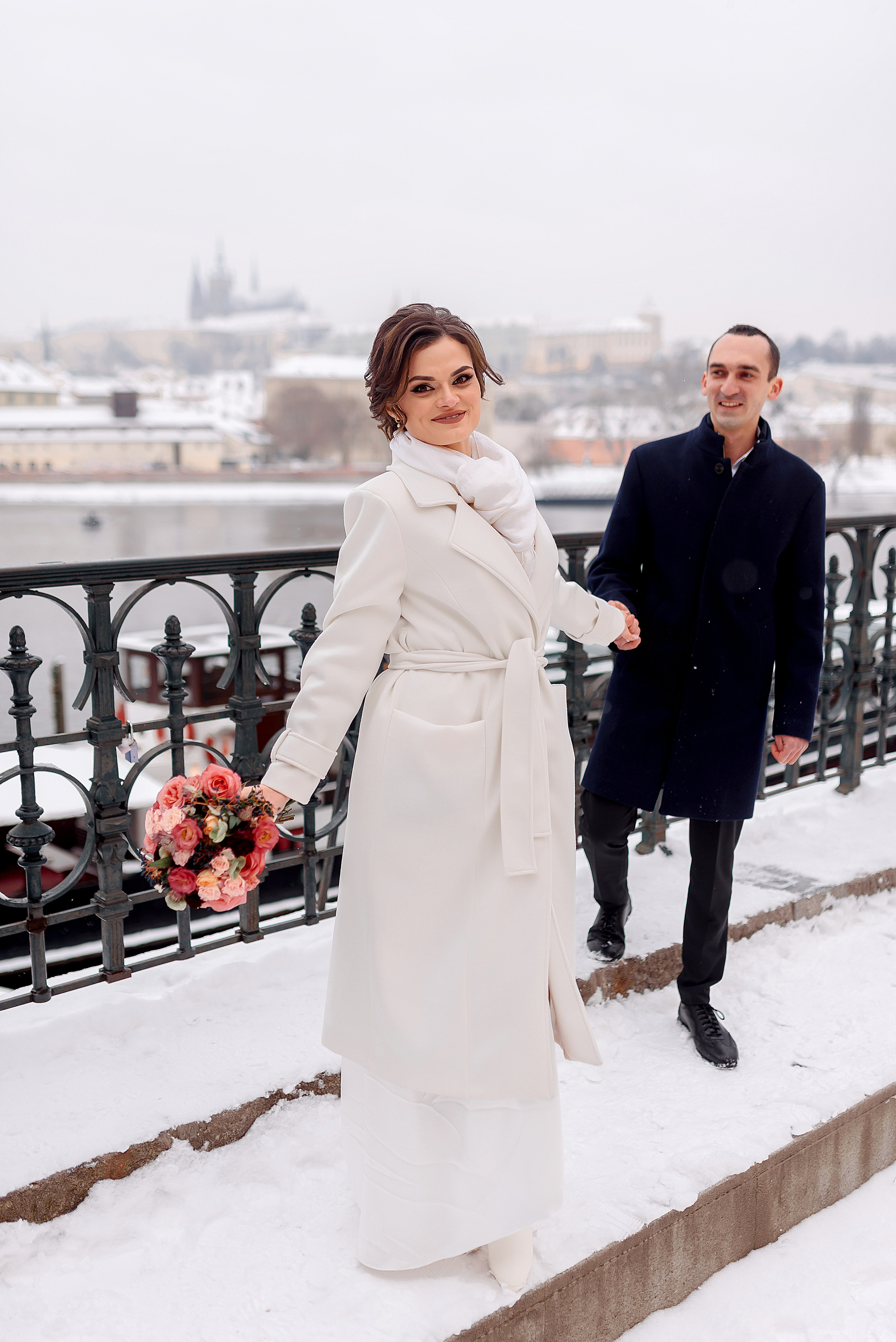 Зимняя свадьба в Праге. Wedding and family photographer