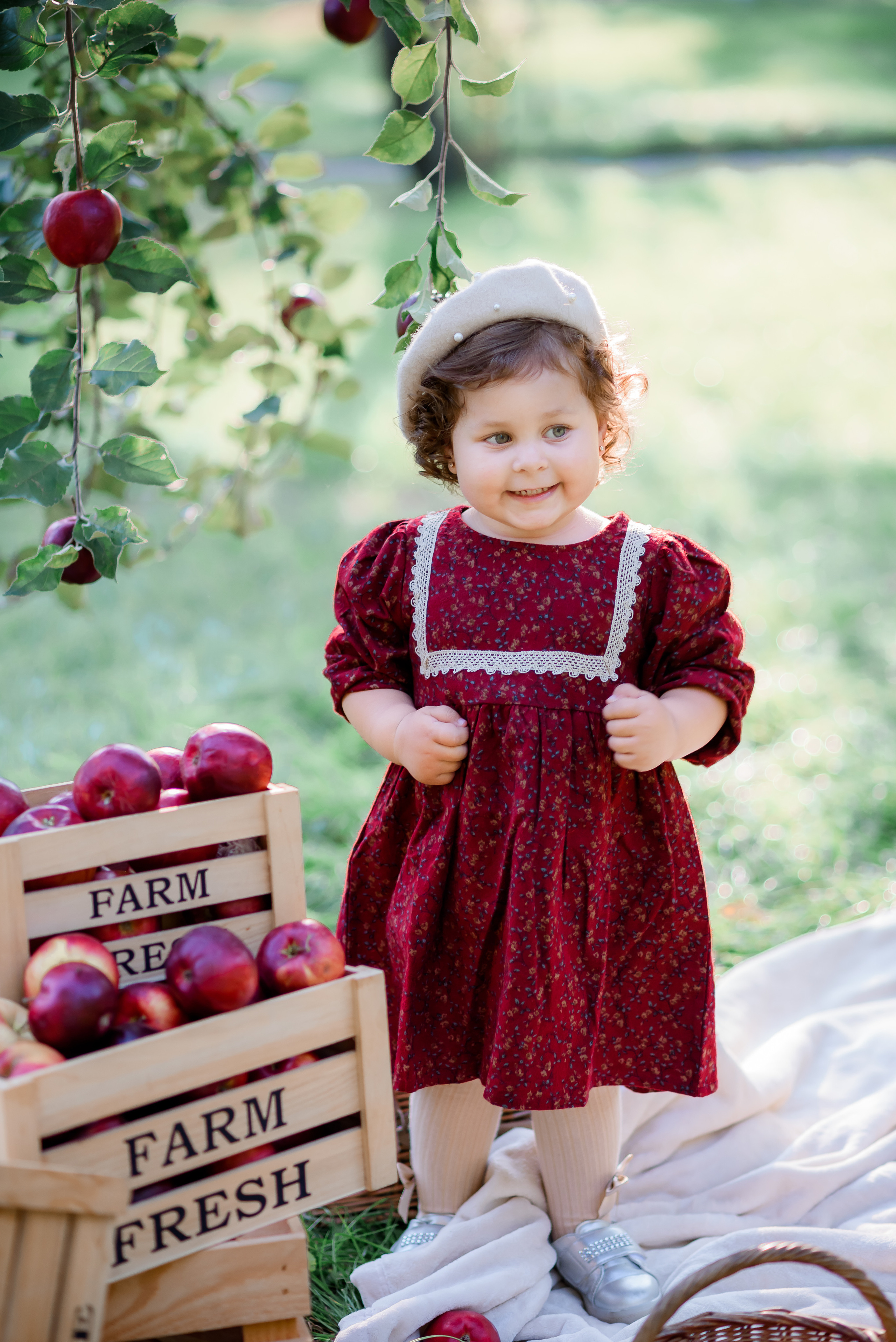 Збір врожаю (з яблоками та кавунами). Сімейний та дитячий фотограф в Києві та Ірпені Тетяна Чайка