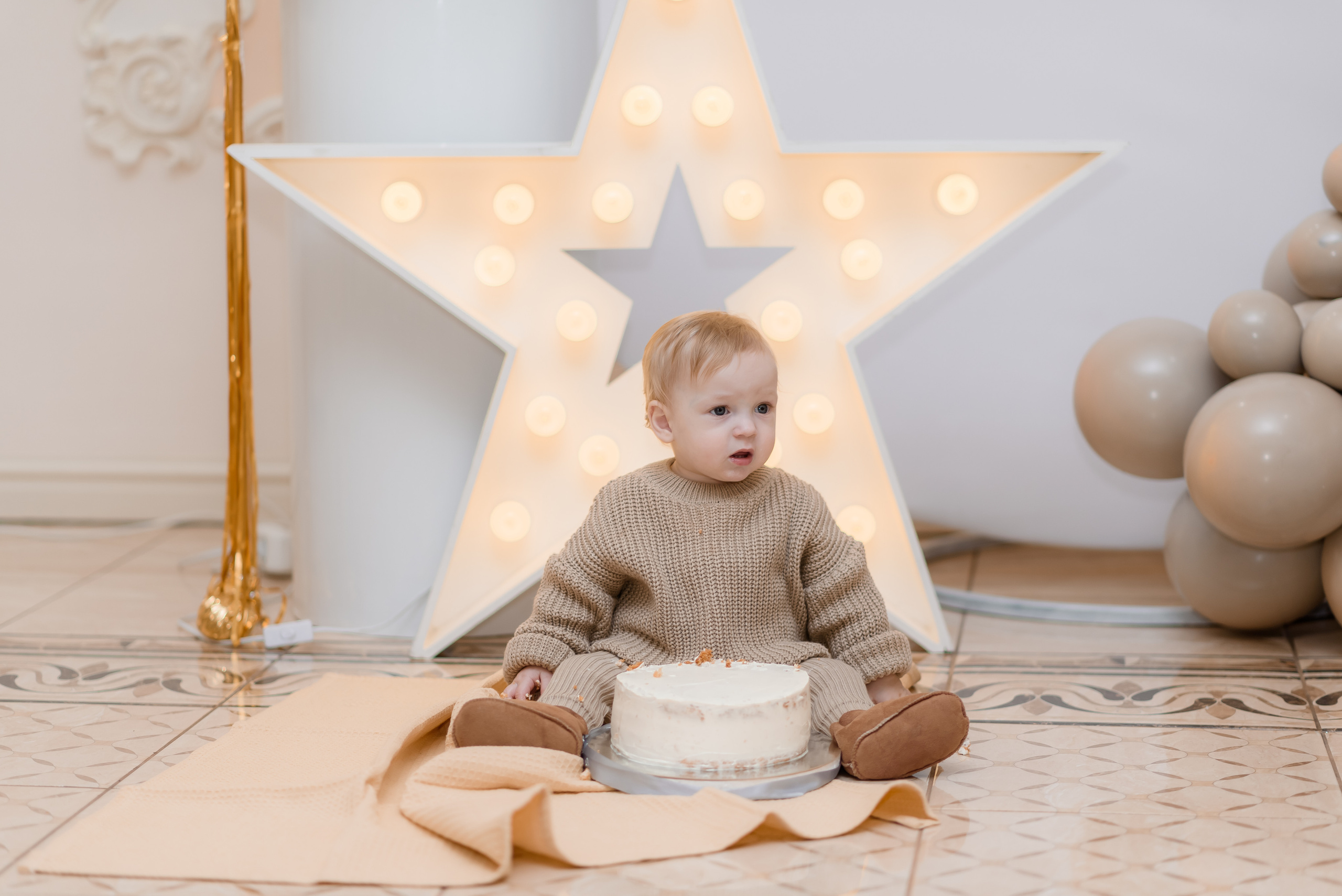 Перший тортик малюка CakeSmash. Сімейний та дитячий фотограф в Києві та Ірпені Тетяна Чайка