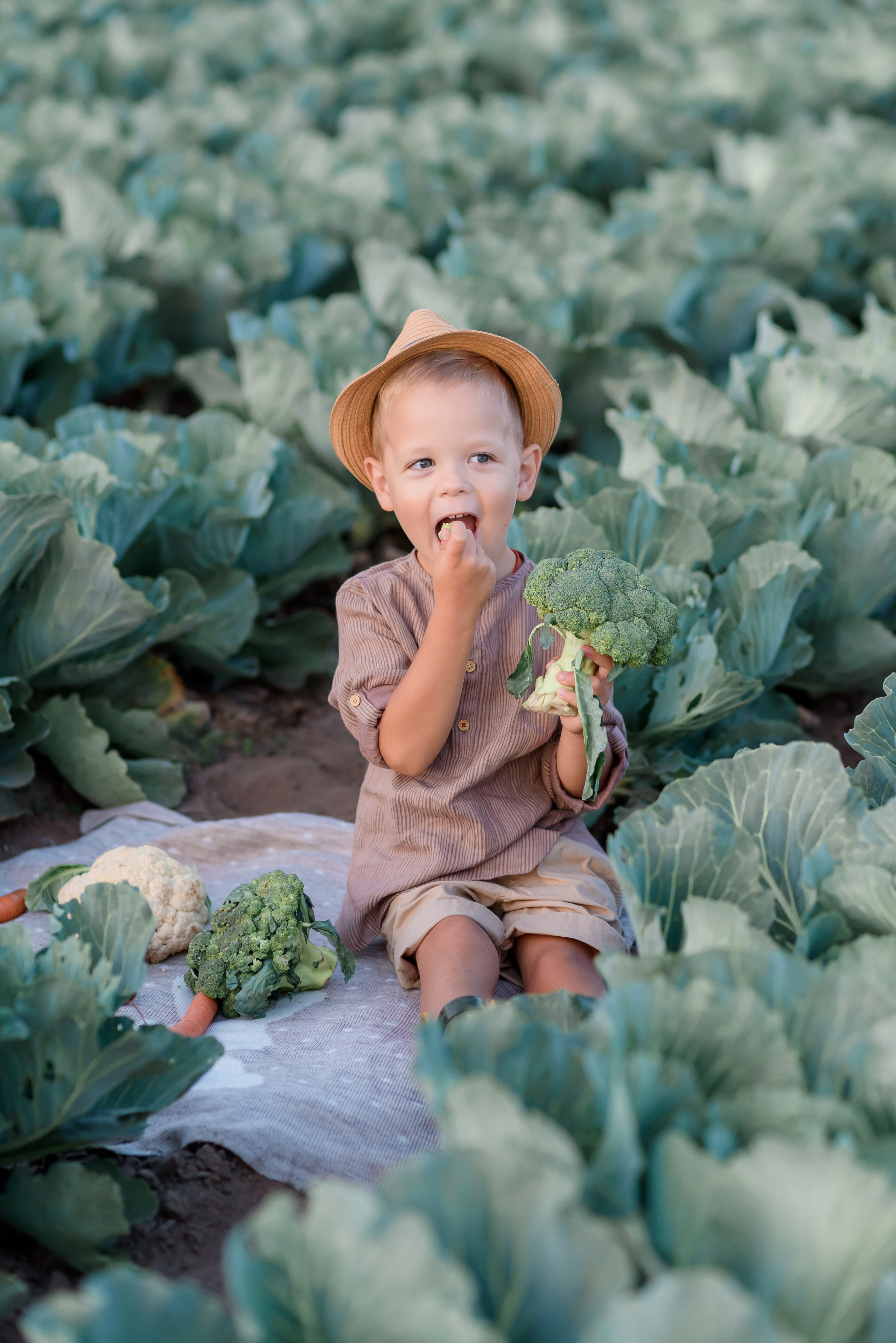 Сімейна в капусті. Надя з родиною. Сімейний та дитячий фотограф в Києві та Ірпені Тетяна Чайка