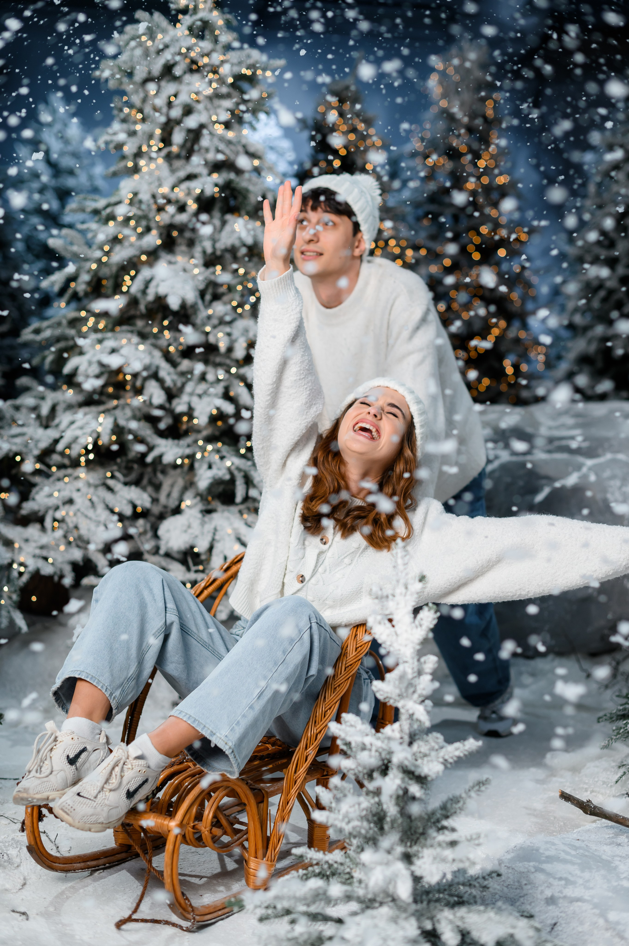 Засніжений ліс. Сімейний та дитячий фотограф в Києві та Ірпені Тетяна Чайка