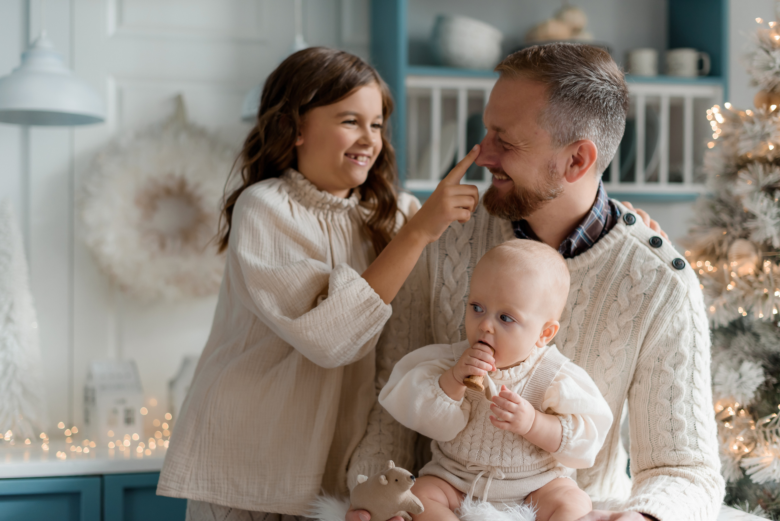 Новорічна сімейна зйомка. МонохромСтудио. Сімейний та дитячий фотограф в Києві та Ірпені Тетяна Чайка