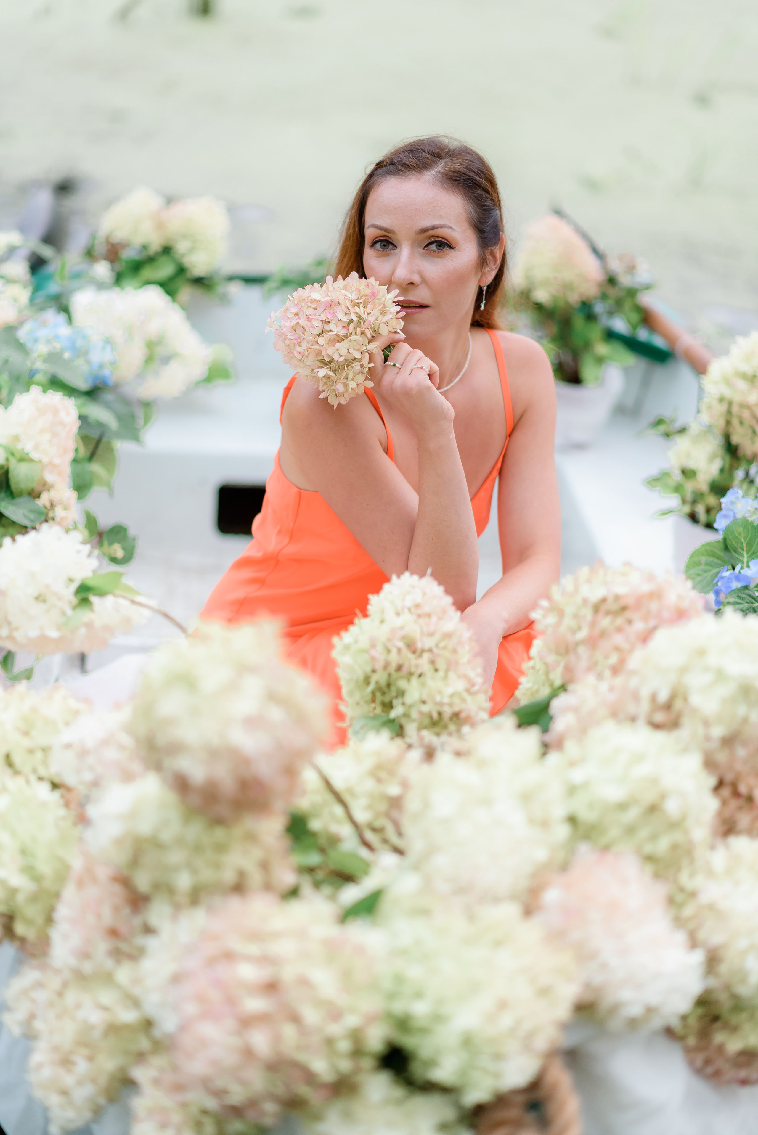 Човен з гортензіями. Сімейний та дитячий фотограф в Києві та Ірпені Тетяна Чайка